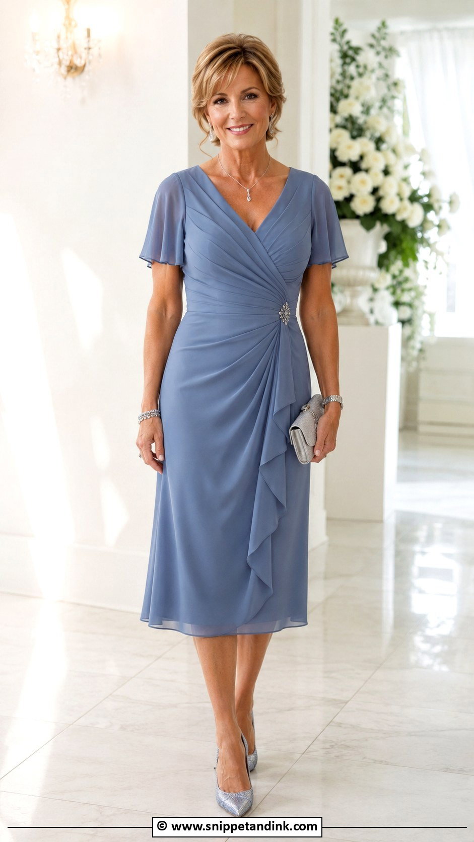 Petite Mother Of The Bride Dress With Pointed Heels - Snippet and Ink - 25 Mom of the Bride Dress Ideas