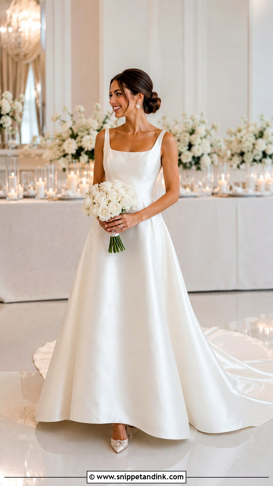 Petite Satin Wedding Dress - Snippet and Ink - 30 Wedding Dress for Short Women Ideas