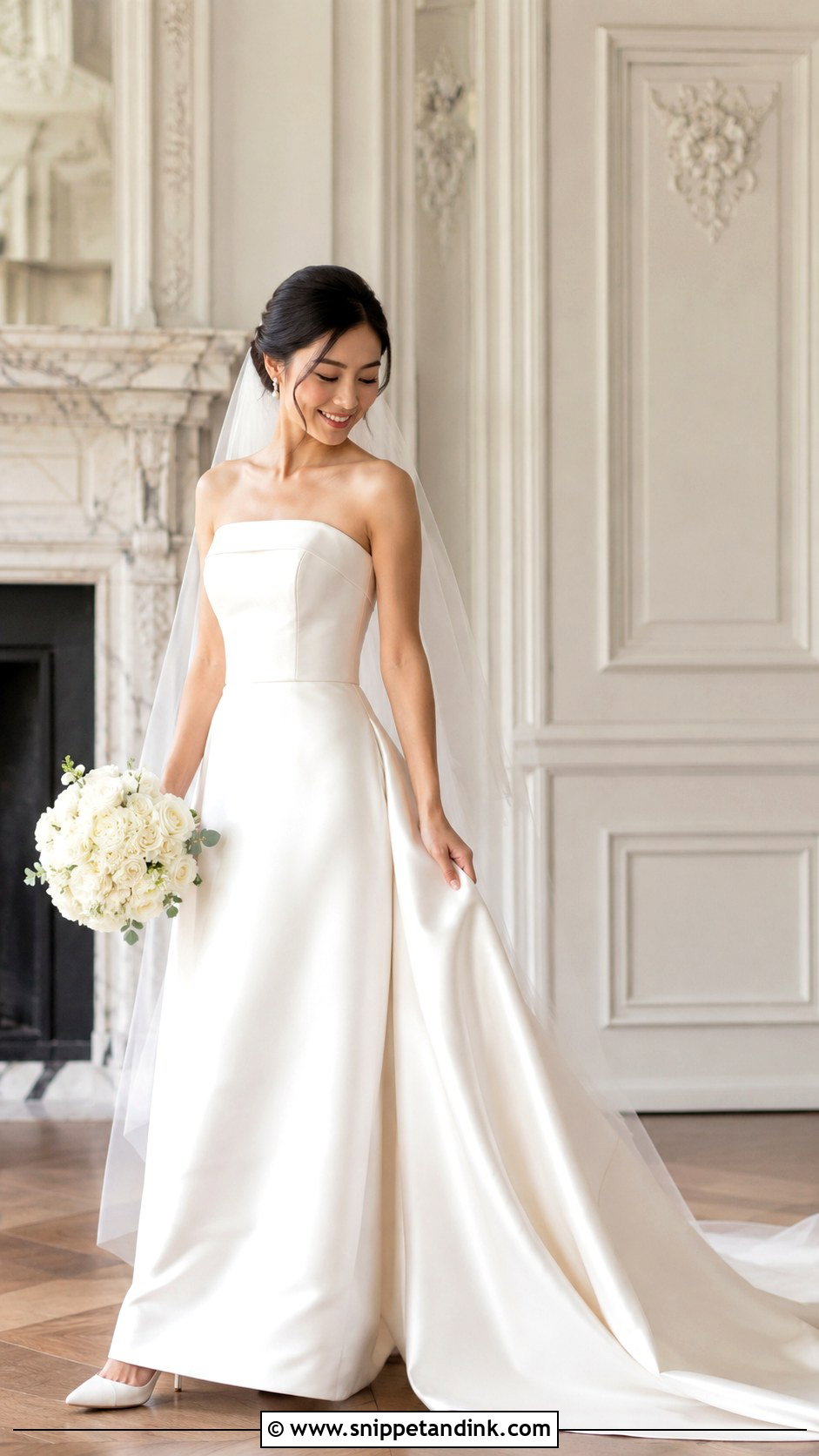 Petite Satin Wedding Dress - Snippet and Ink - 25 Petite Wedding Dress Ideas