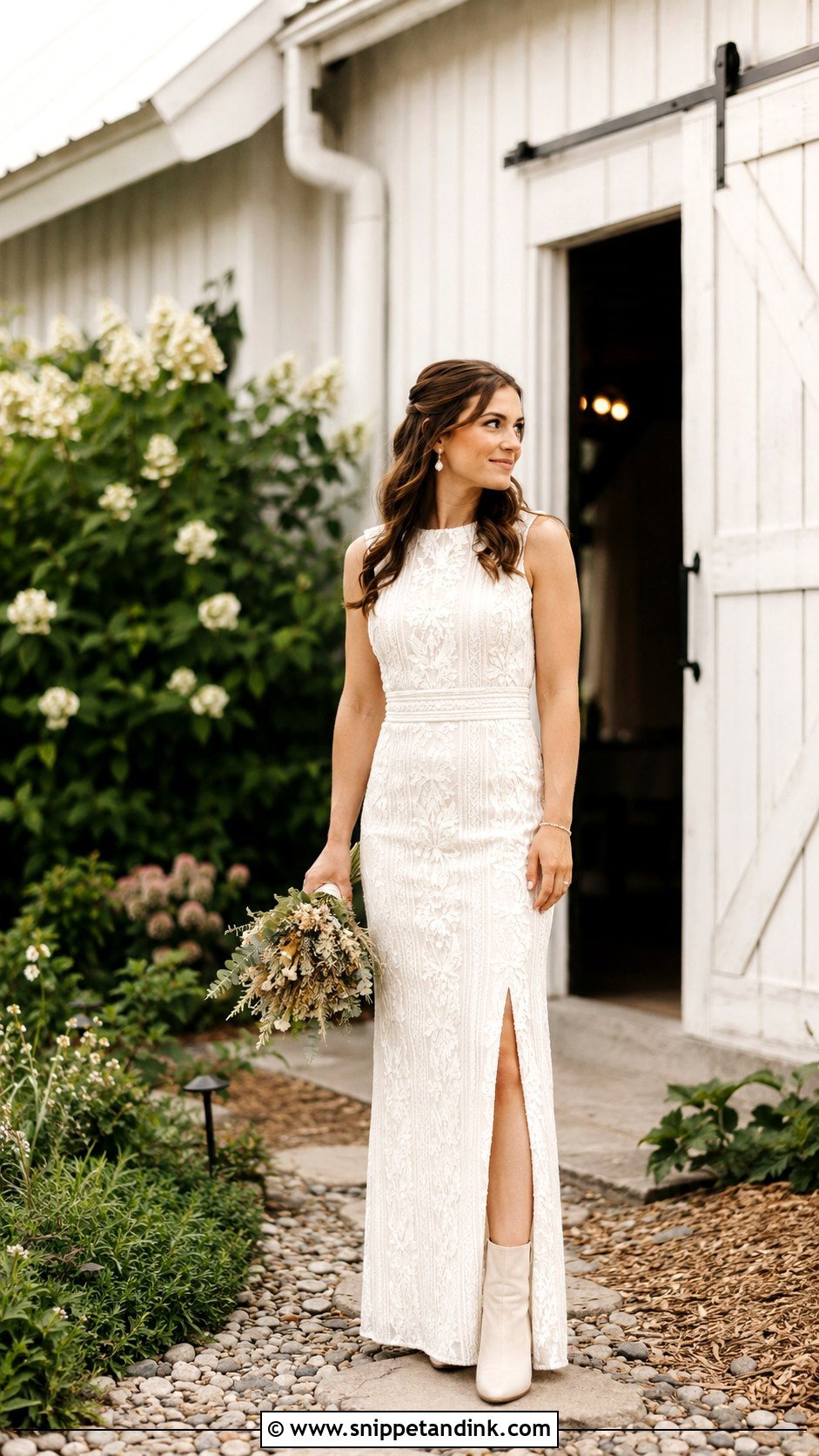 Petite Sheath Boho Country Wedding Dress - Snippet and Ink - 20 Boho Country Wedding Dress Ideas
