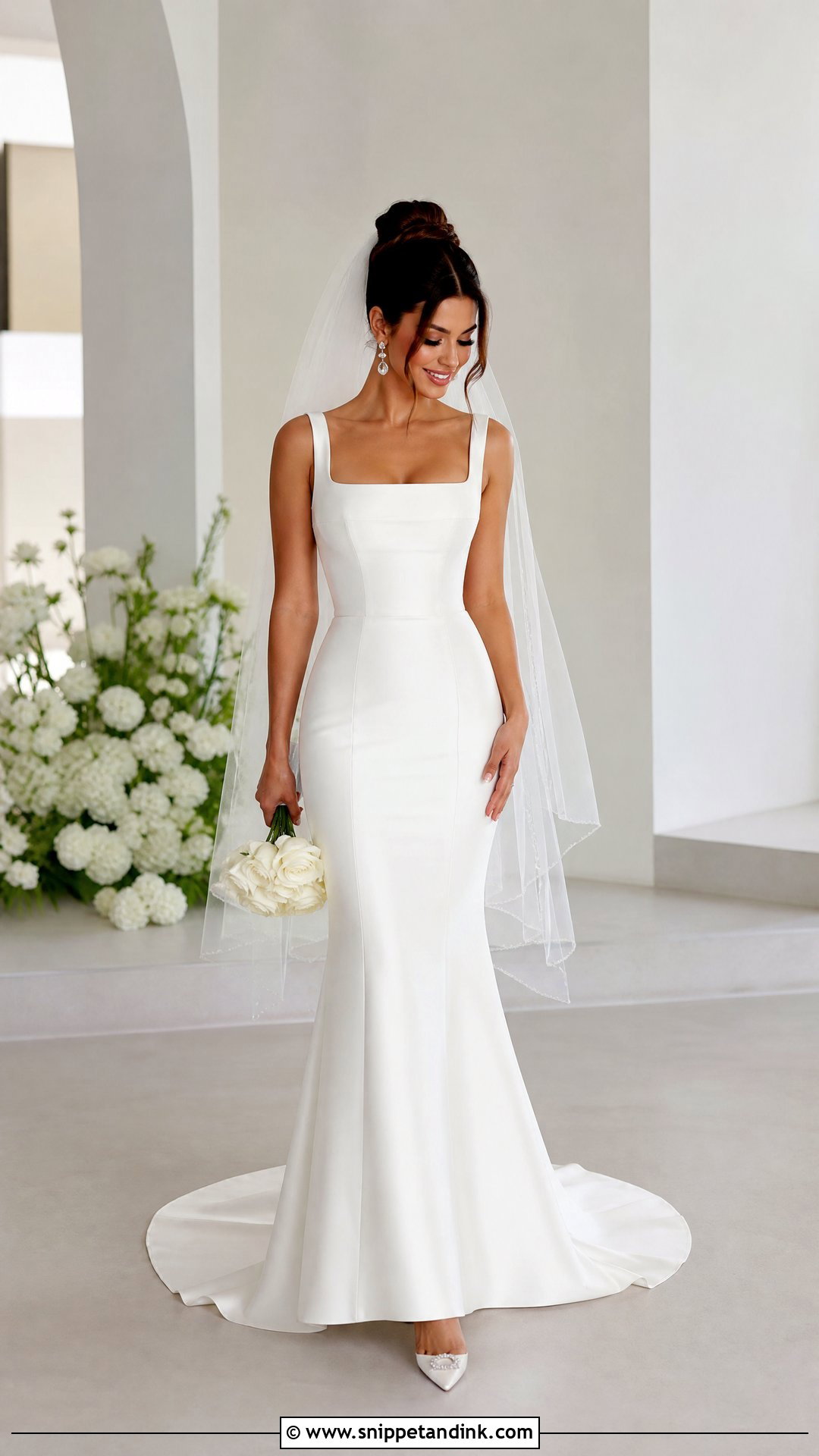 Petite Skin Tight Sheath Wedding Dress - Snippet and Ink - 20 Skin Tight Wedding Dress Ideas