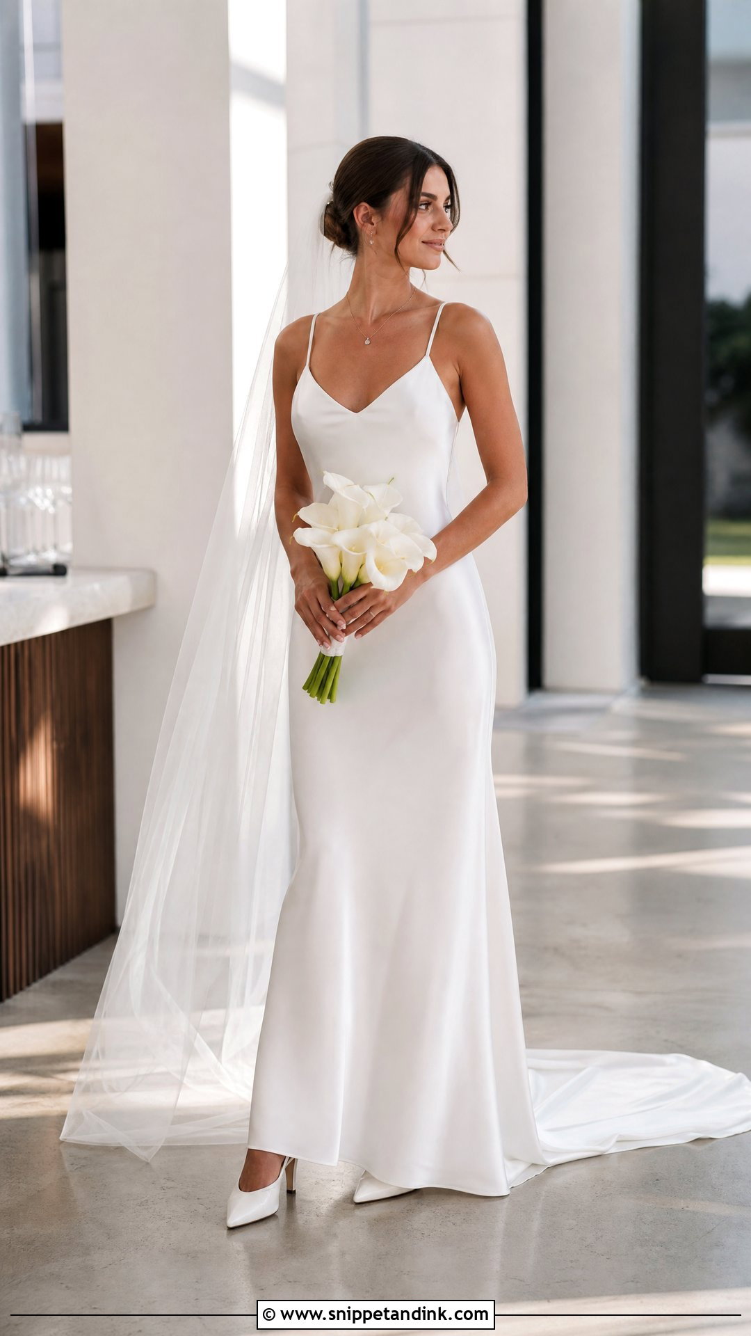 Petite Slip Wedding Gown - Snippet and Ink - 20 Wedding Gown for Short Bride Ideas