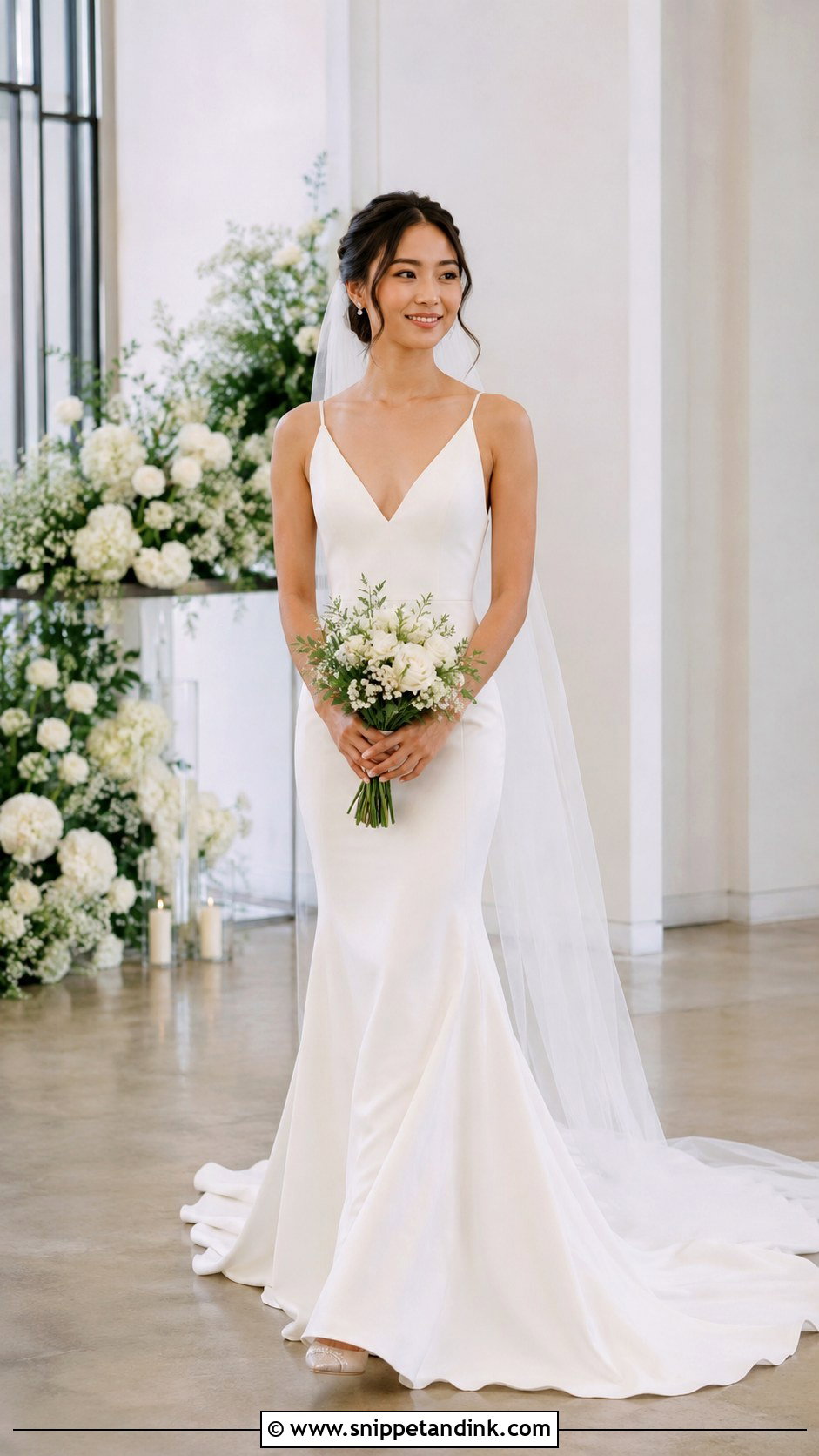 Petite Soft Flare Fish Tail Wedding Dress - Snippet and Ink - 20 Fish Tail Wedding Dress Ideas