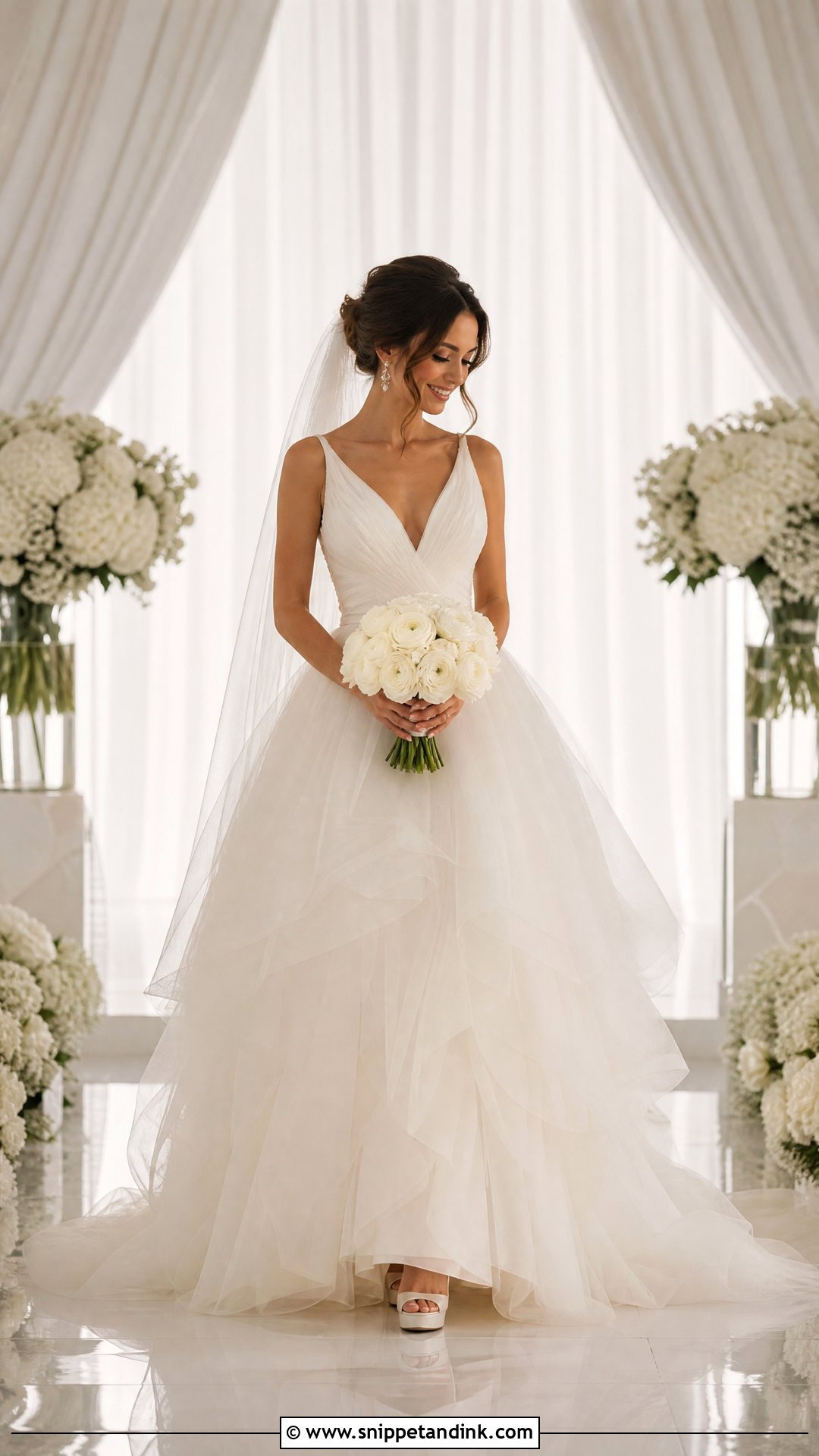 Petite Soft Tulle Puffy Princess Wedding Dress - Snippet and Ink - 20 Puffy Wedding Dresses Princesses