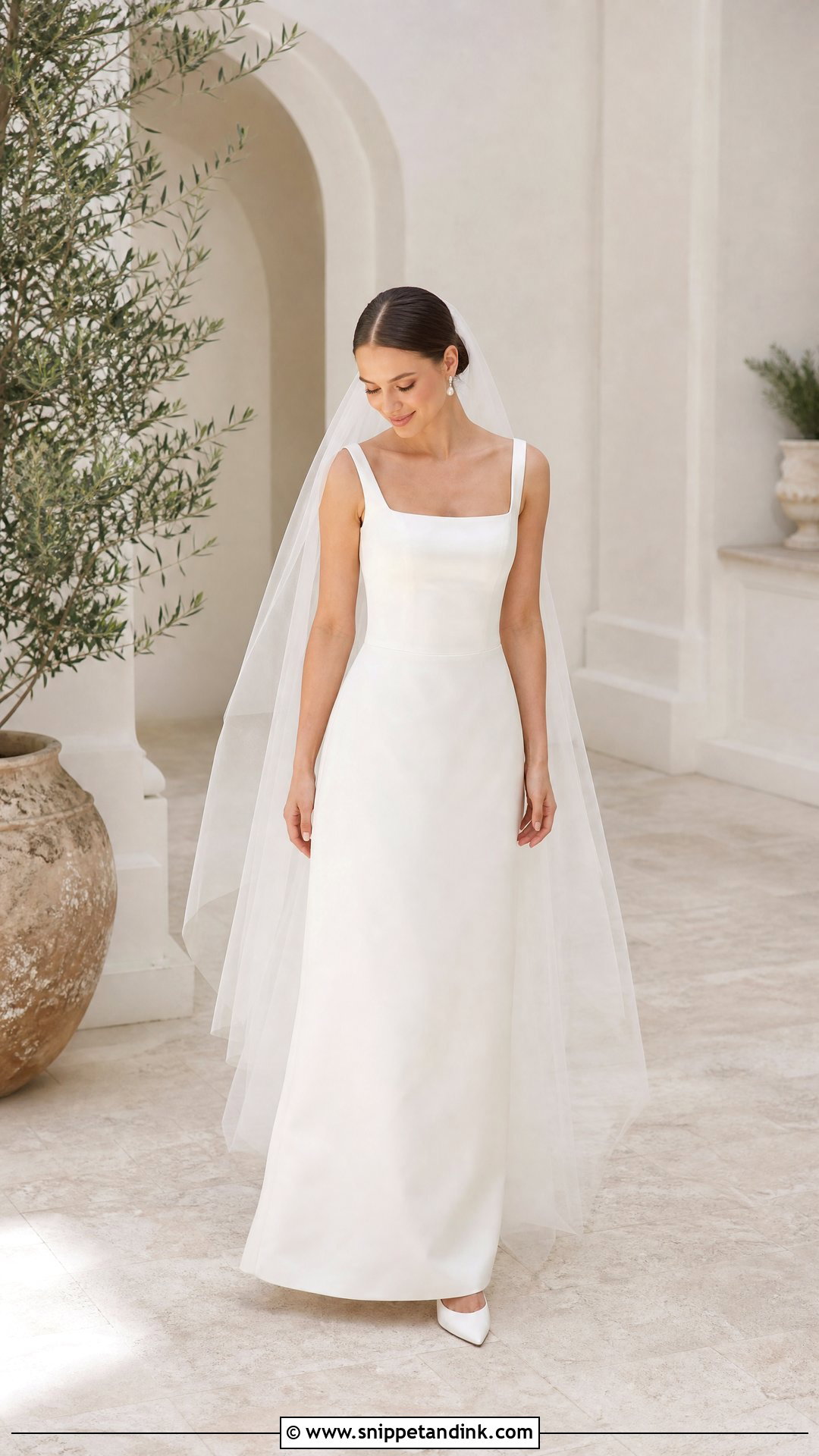 Petite Square Neck Wedding Dress - Snippet and Ink - 20 Wedding Dresses Petite