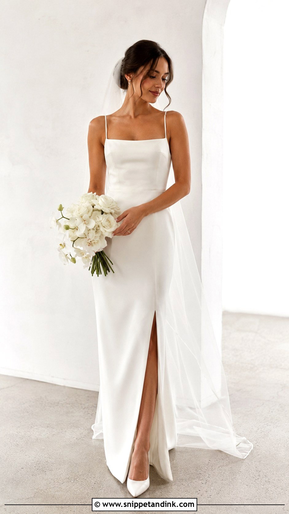 Petite Straight Wedding Dress - Snippet and Ink - 25 Straight Wedding Dress Ideas