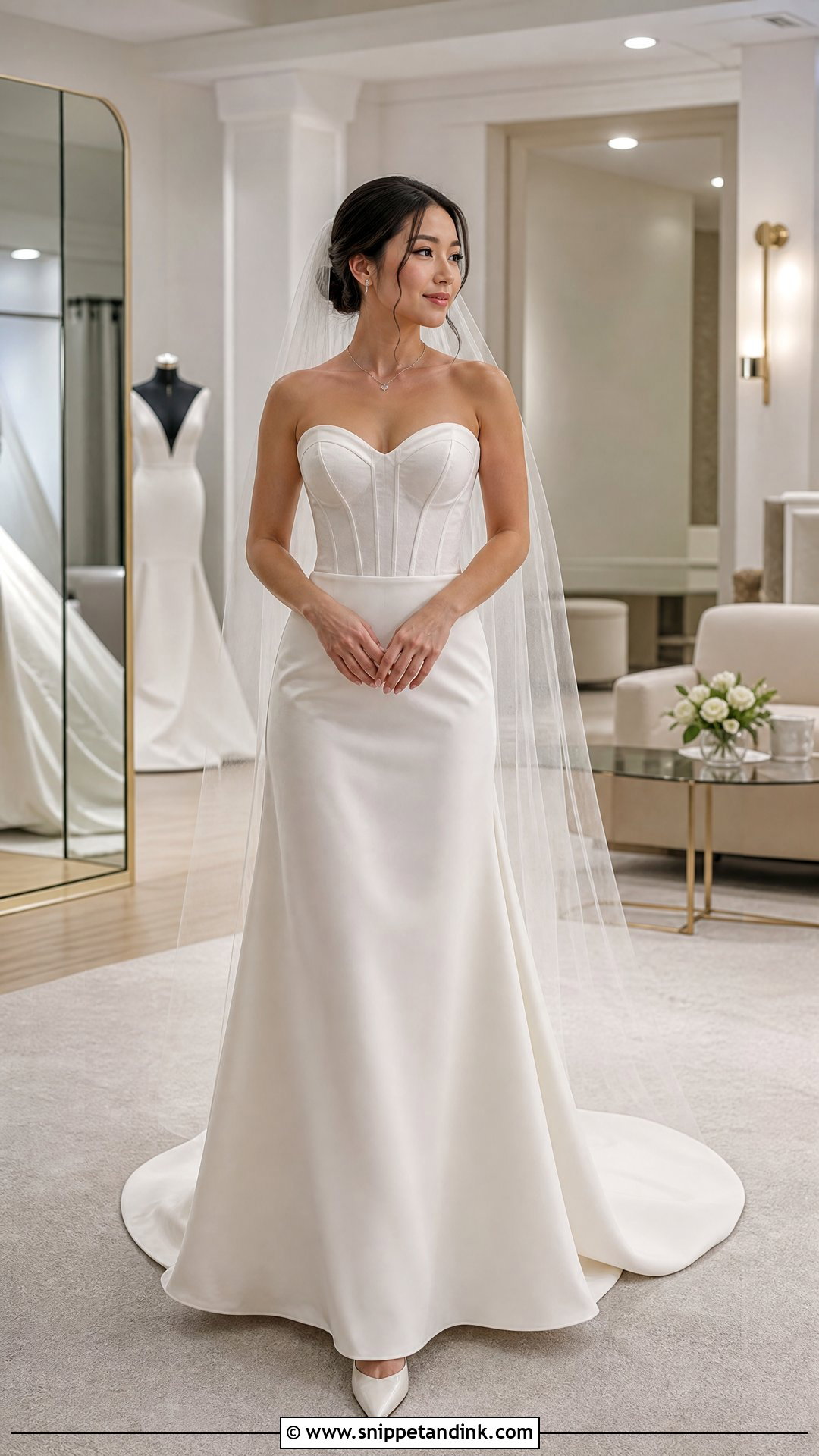 Petite Strapless Corset Wedding Dress - Snippet and Ink - 20 Wedding Dress for Petite Bride Ideas