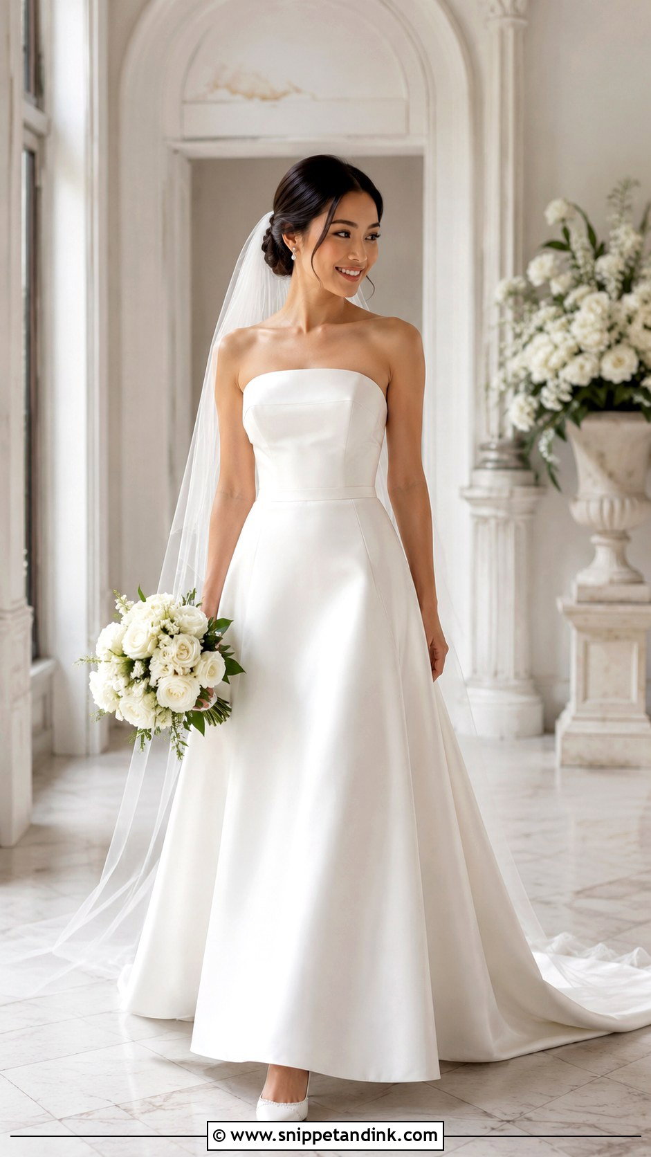 Petite Strapless Wedding Dress - Snippet and Ink - 25 Petite Wedding Dress Ideas