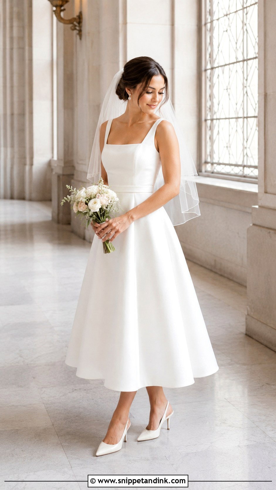 Petite Tea Length Wedding Dress - Snippet and Ink - 25 Petite Wedding Dress Ideas