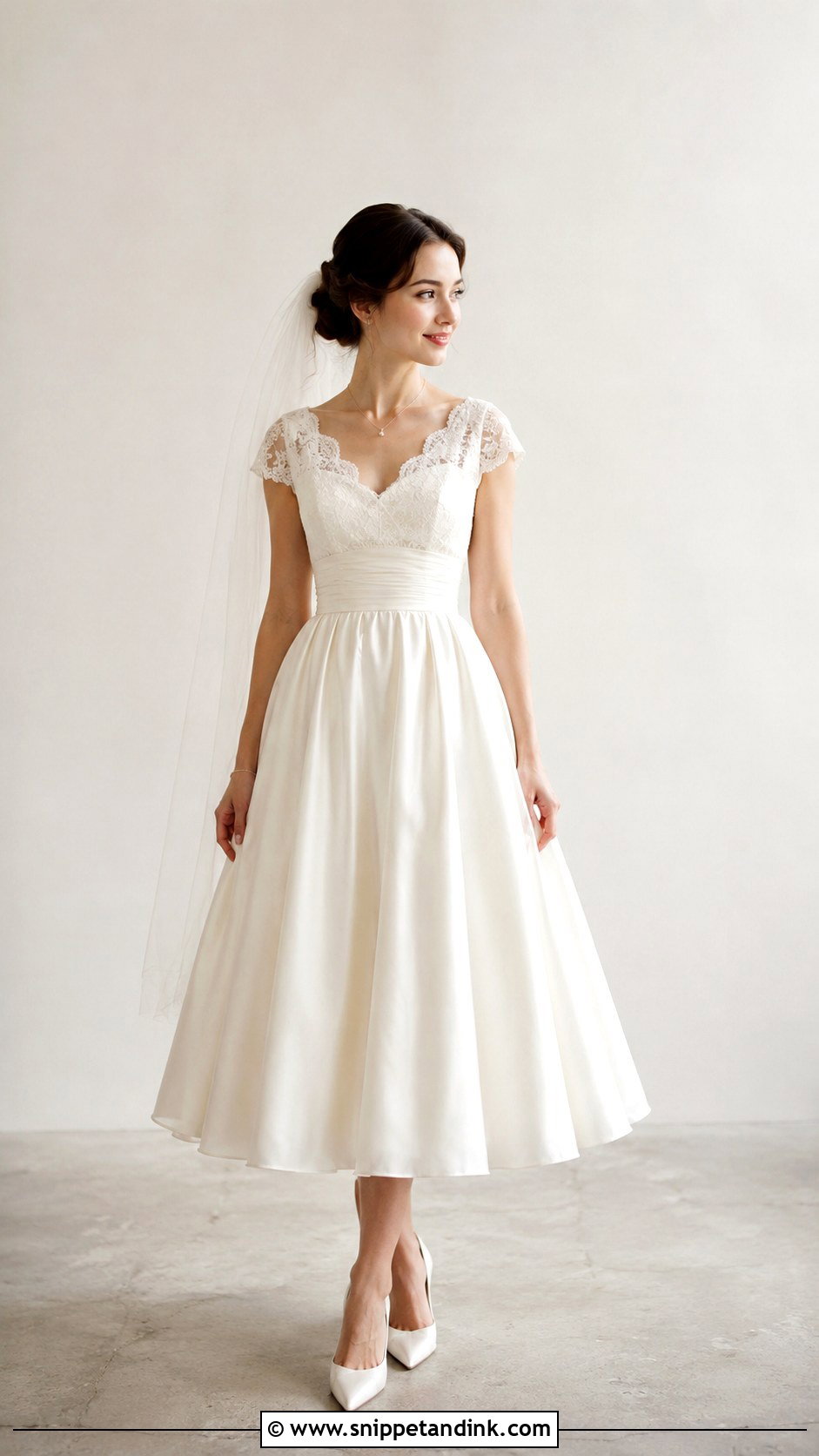 Petite Tea Length Wedding Dress - Snippet and Ink - 25 Tea Length Wedding Dress Vintage Ideas