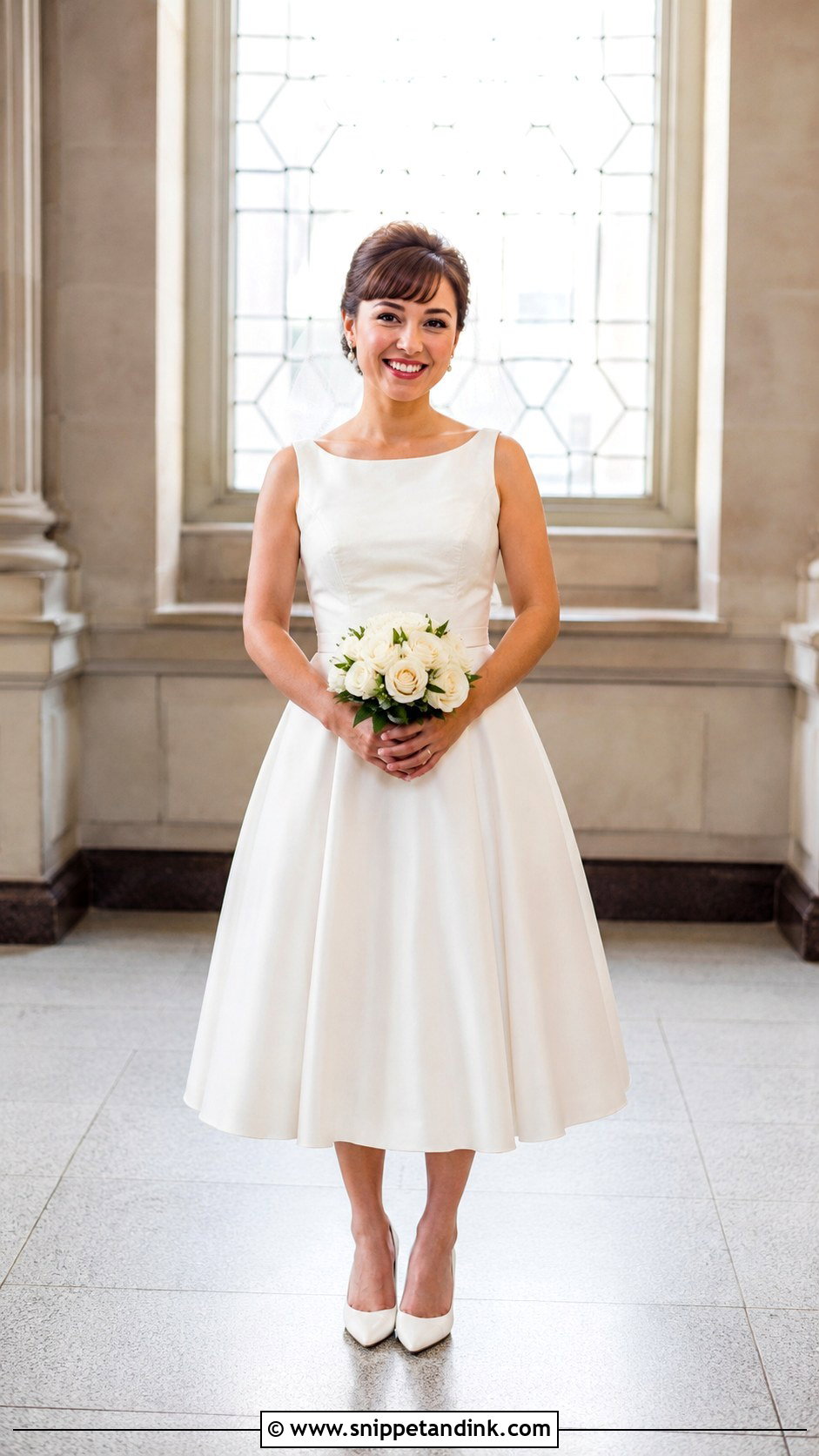 Petite Tea Length Wedding Dress - Snippet and Ink - 30 Wedding Dress for Short Women Ideas