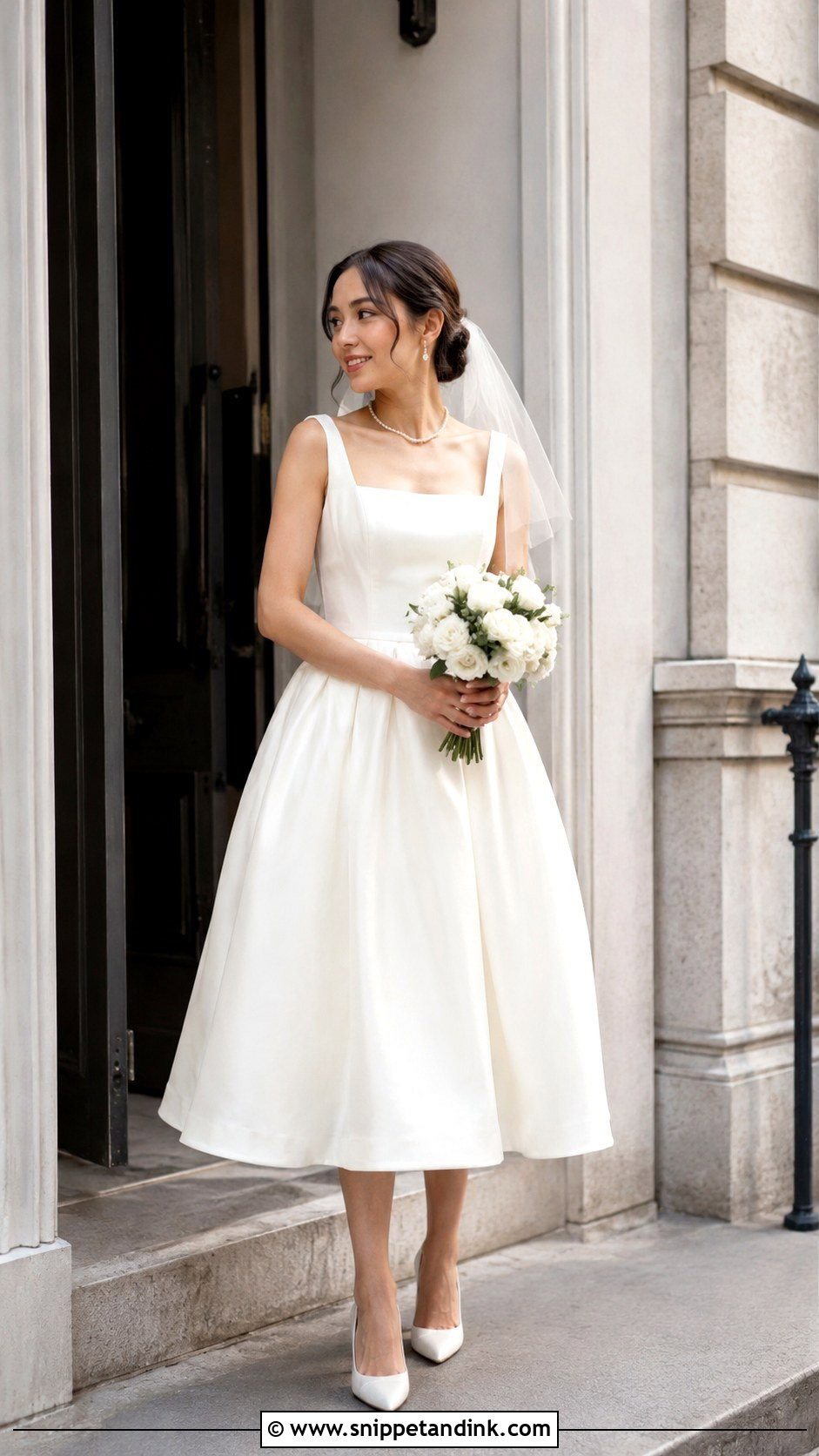 Petite Tea Length Wedding Dress - Snippet and Ink - 25 Midi Wedding Dress Tea Length Ideas