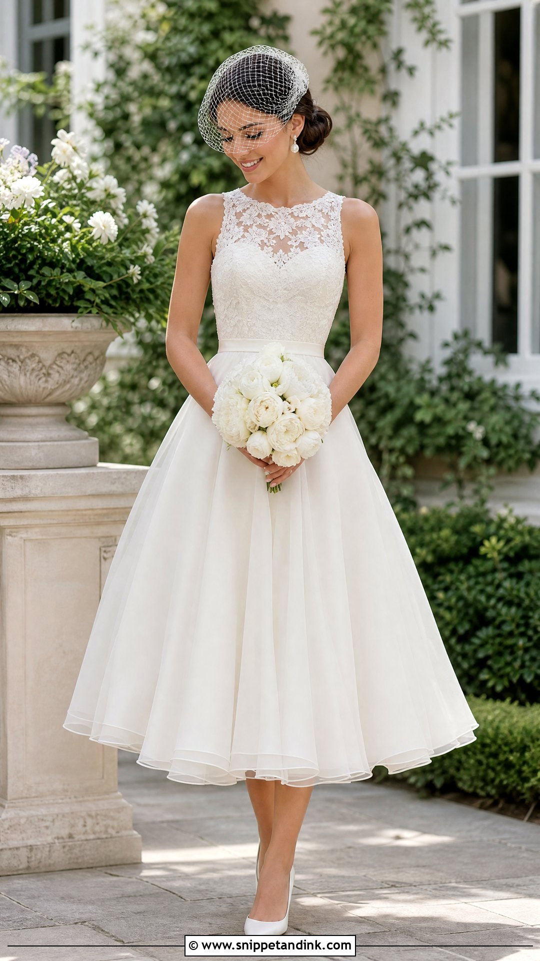 Petite Tea Length Wedding Dress - Snippet and Ink - 20 Wedding Dress for Petite Bride Ideas