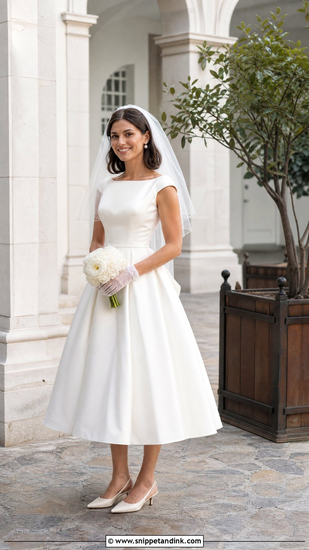 Petite Tea Length Wedding Dress - Snippet and Ink - 20 Wedding Dresses Petite