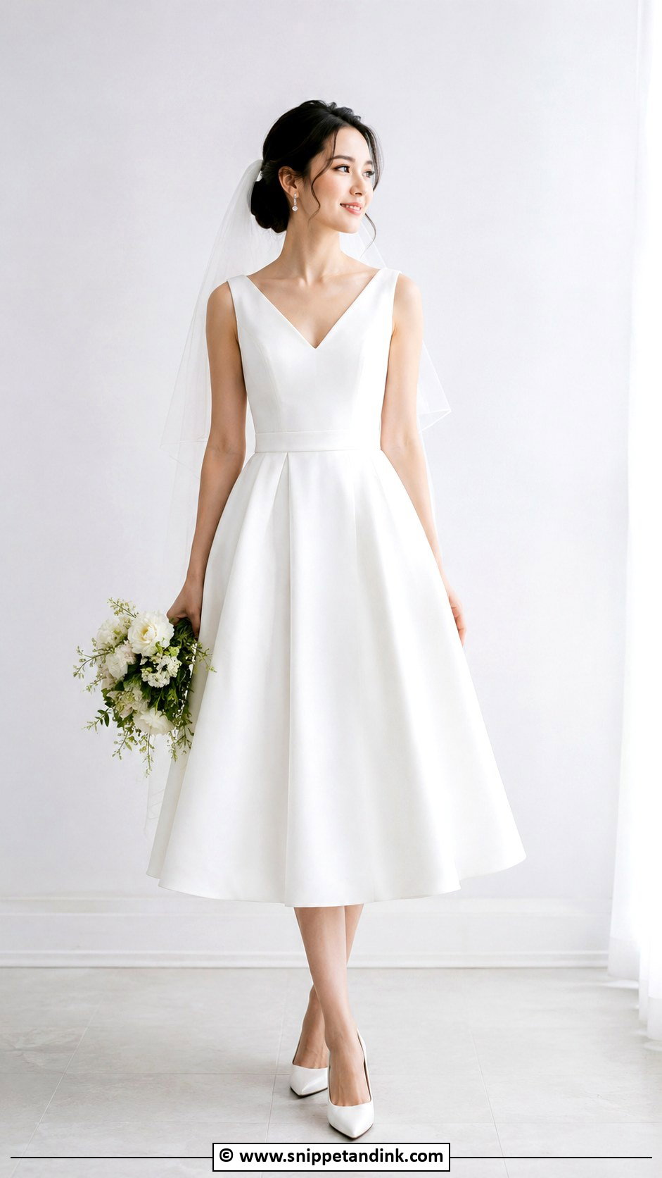 Petite Tea Length Wedding Dress - Snippet and Ink - 30 Tea Length Wedding Dress Ideas