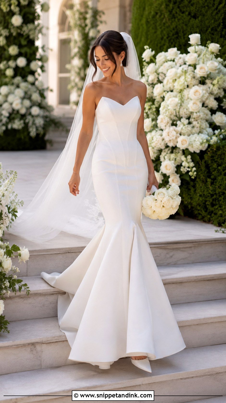 Petite Trumpet Wedding Dress - Snippet and Ink - 20 Fitted Elegant Wedding Dresses