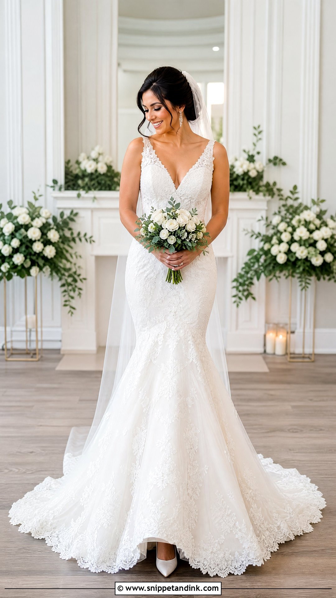 Petite Trumpet Wedding Dress - Snippet and Ink - 20 Wedding Dresses for Hourglass Shape