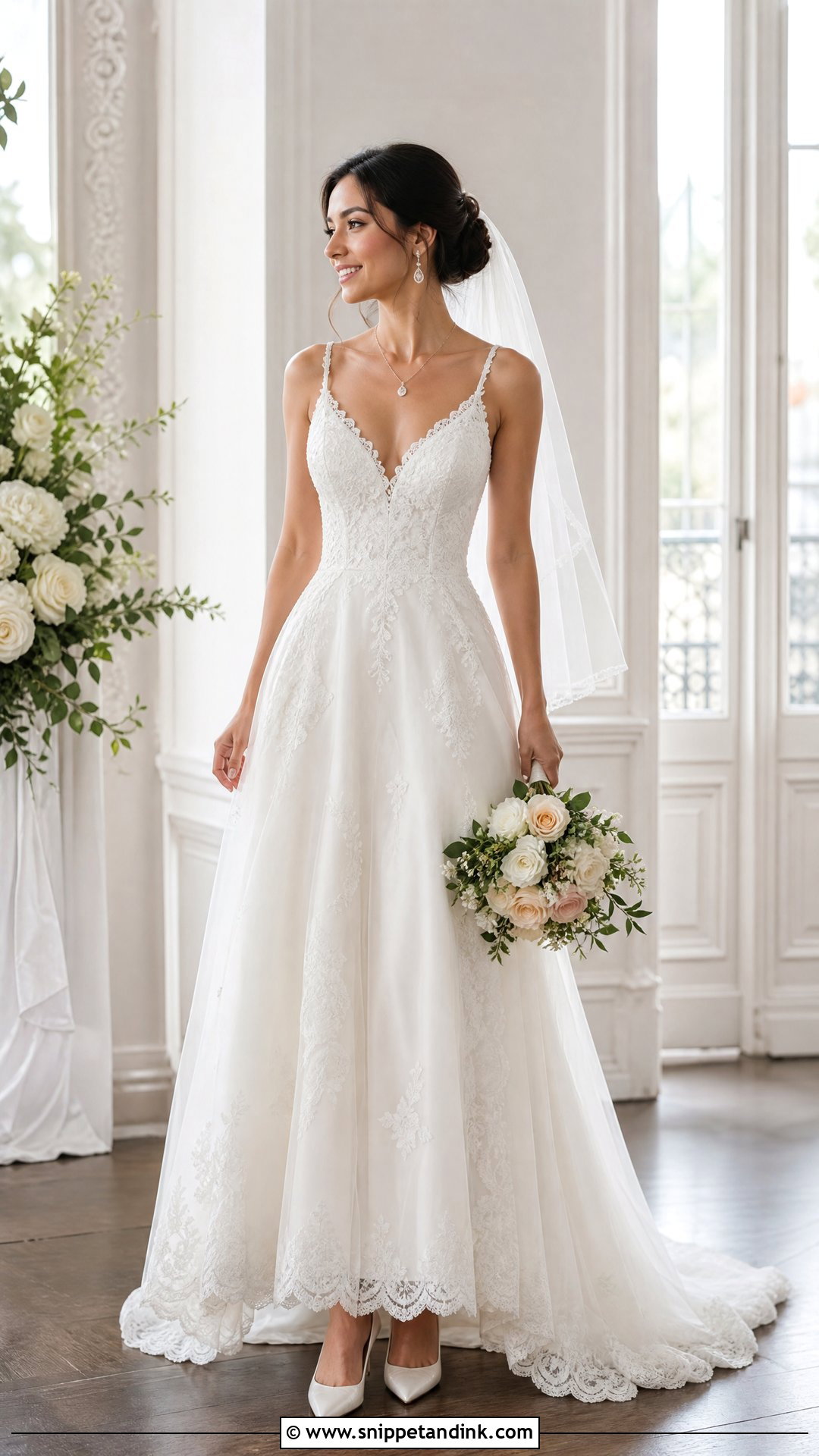 Petite V Neck Wedding Dress - Snippet and Ink - 20 Wedding Dress for Petite Bride Ideas