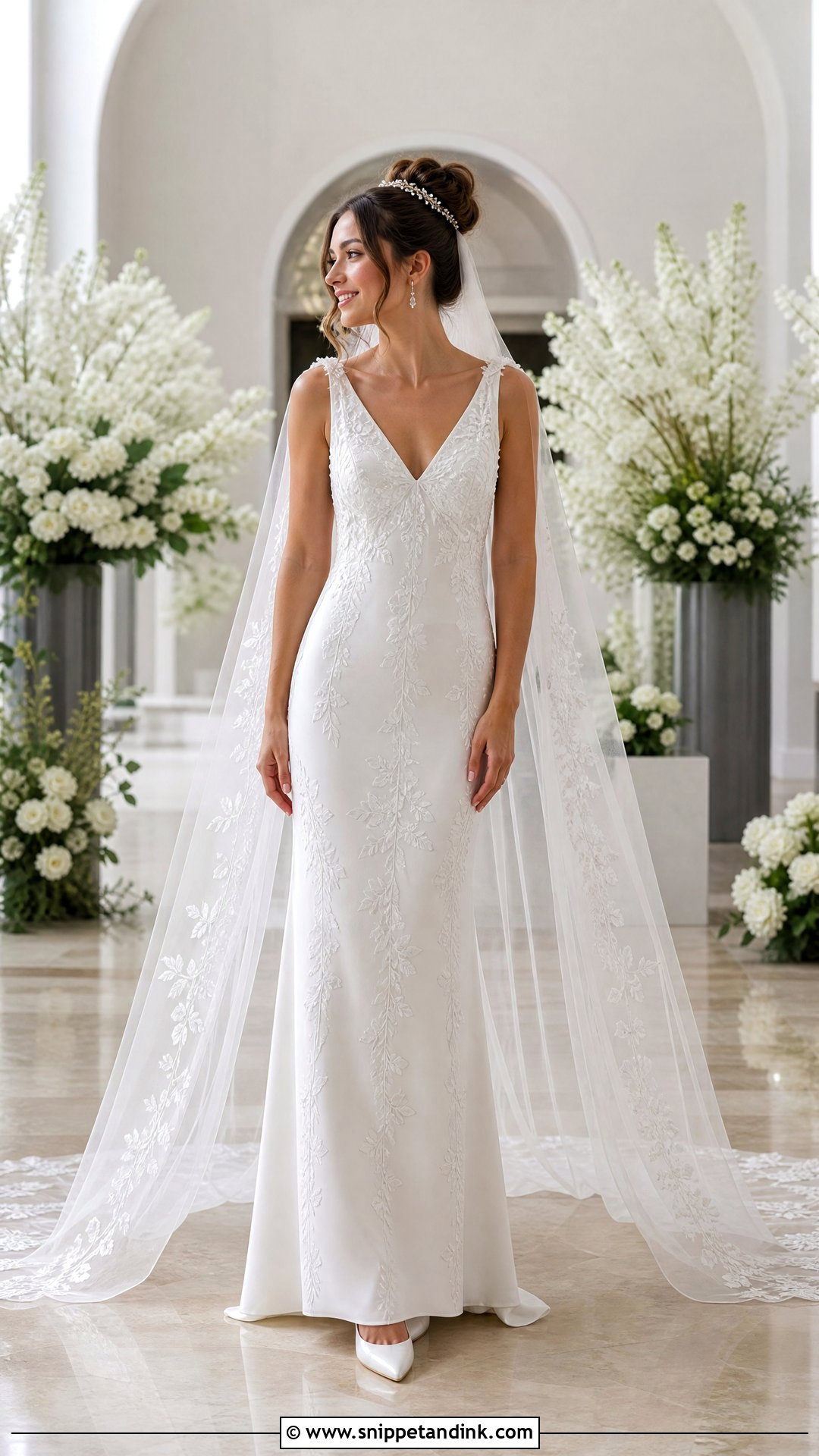 Petite Wedding Dress With Chapel Wings - Snippet and Ink - 20 Wedding Dress Wings Ideas
