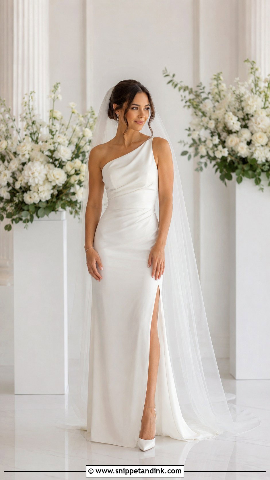 Petite Wedding Dress With Slit - Snippet and Ink - 30 Wedding Dress for Short Women Ideas