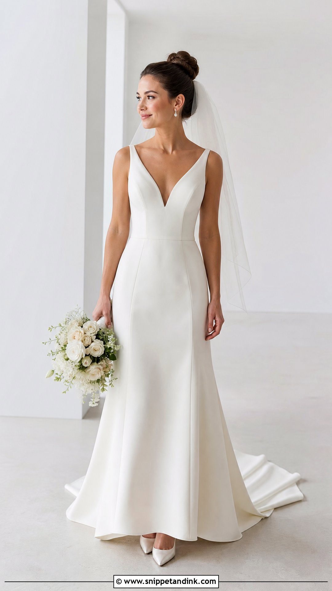 Petite Wedding Dress With Sweep Train - Snippet and Ink - 25 Wedding Dress with Train Ideas