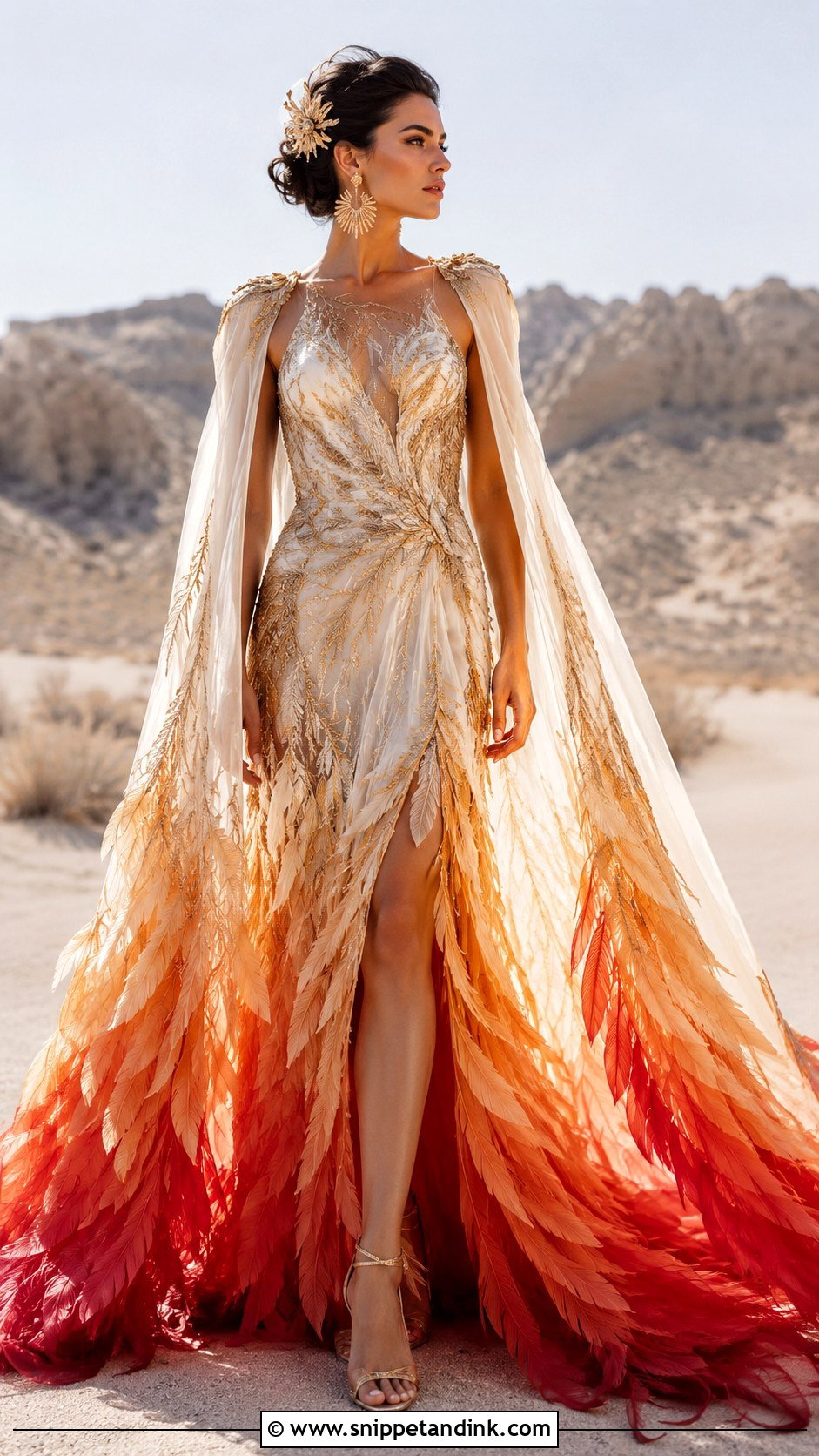 Phoenix Wedding Dress - Snippet and Ink - 20 Mythical Wedding Dress Ideas