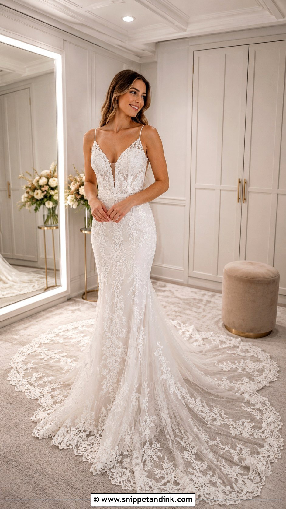 Photo Ready Bridal Fitting Room - Snippet and Ink - 20 Bridal Fitting Room Ideas