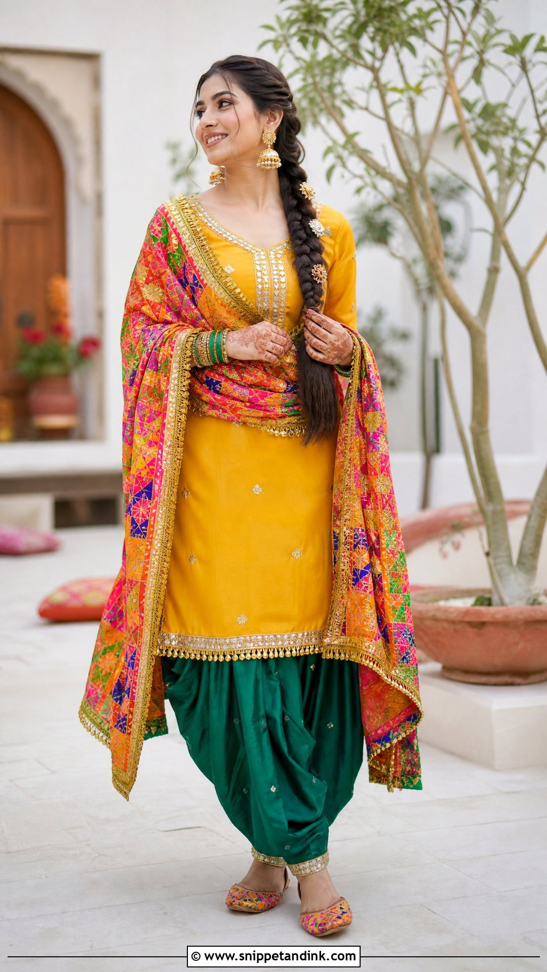 Phulkari Punjabi Wedding Suit - Snippet and Ink - 20 Punjabi Wedding Suit Women Ideas