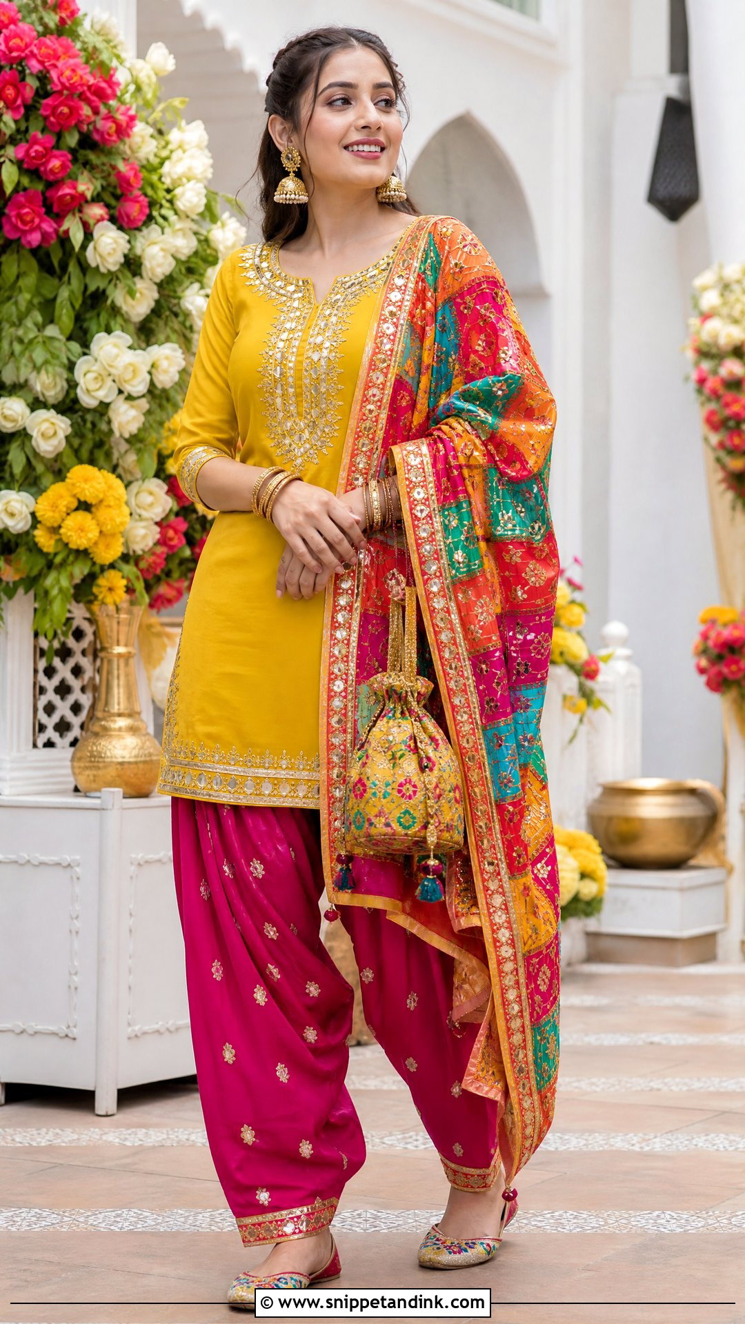 Phulkari Salwar Suit for Wedding - Snippet and Ink - 20 Salwar Designs for Wedding