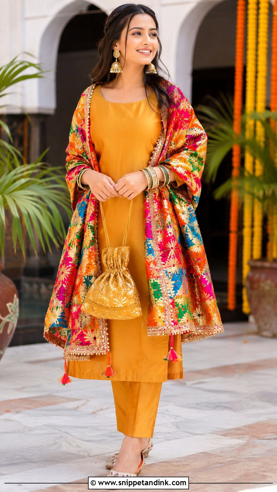 Phulkari Suit For Sikh Wedding - Snippet and Ink - 25 Sikh Wedding Dress Ideas