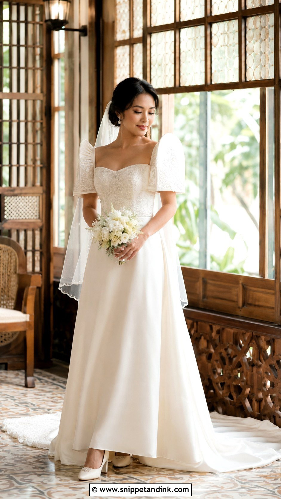 Pia Filipiniana Wedding Gown - Snippet and Ink - 20 Modern Filipiniana Wedding Gown Ideas