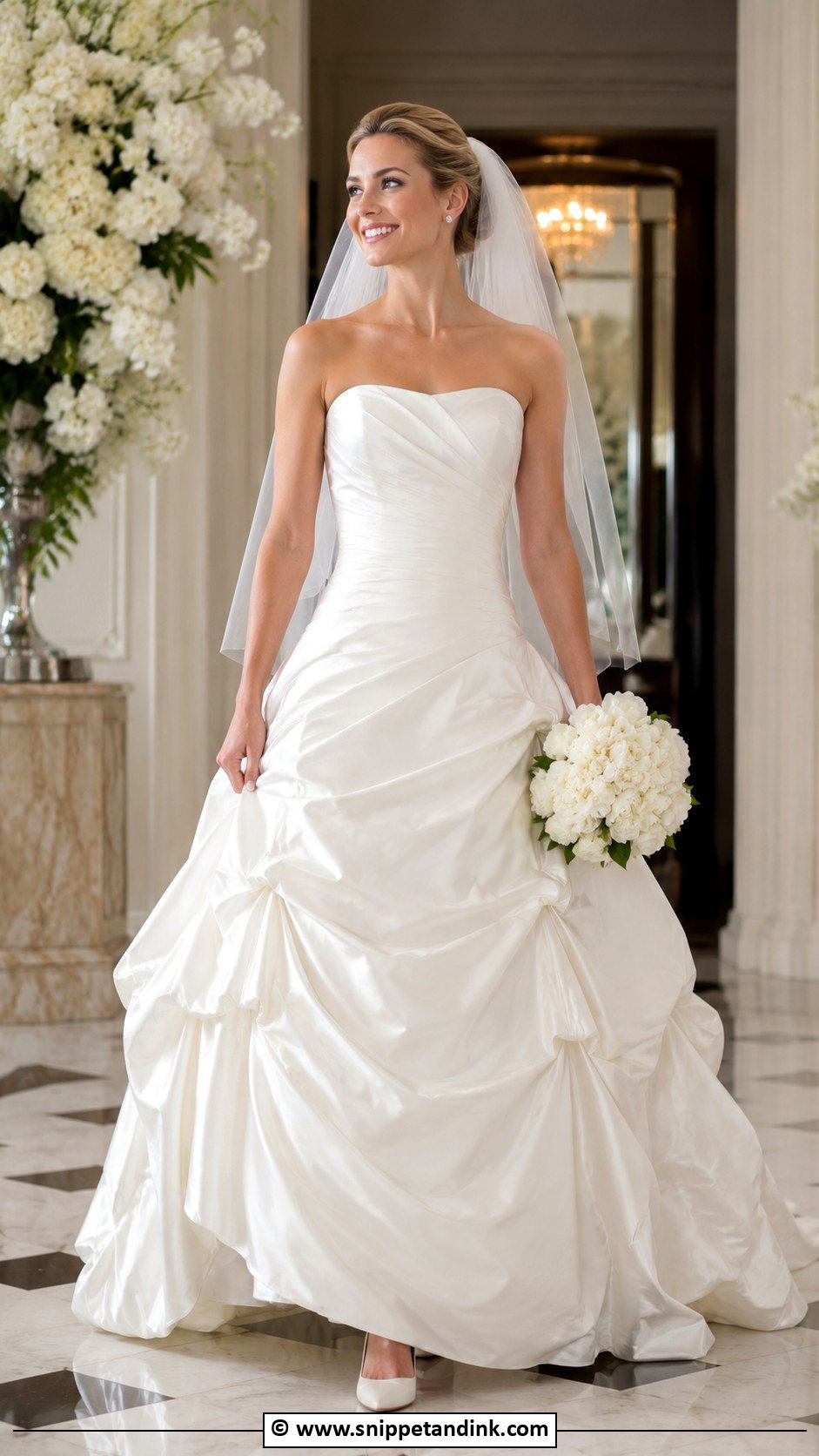 Pick Up Skirt Wedding Dress - Snippet and Ink - 30 2000s Wedding Dress Ideas