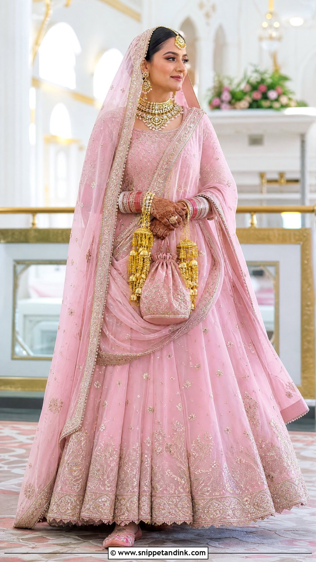 Pink Anand Karaj Bridal Lehenga - Snippet and Ink - 20 Indian Bridal Photos Wedding Dresses