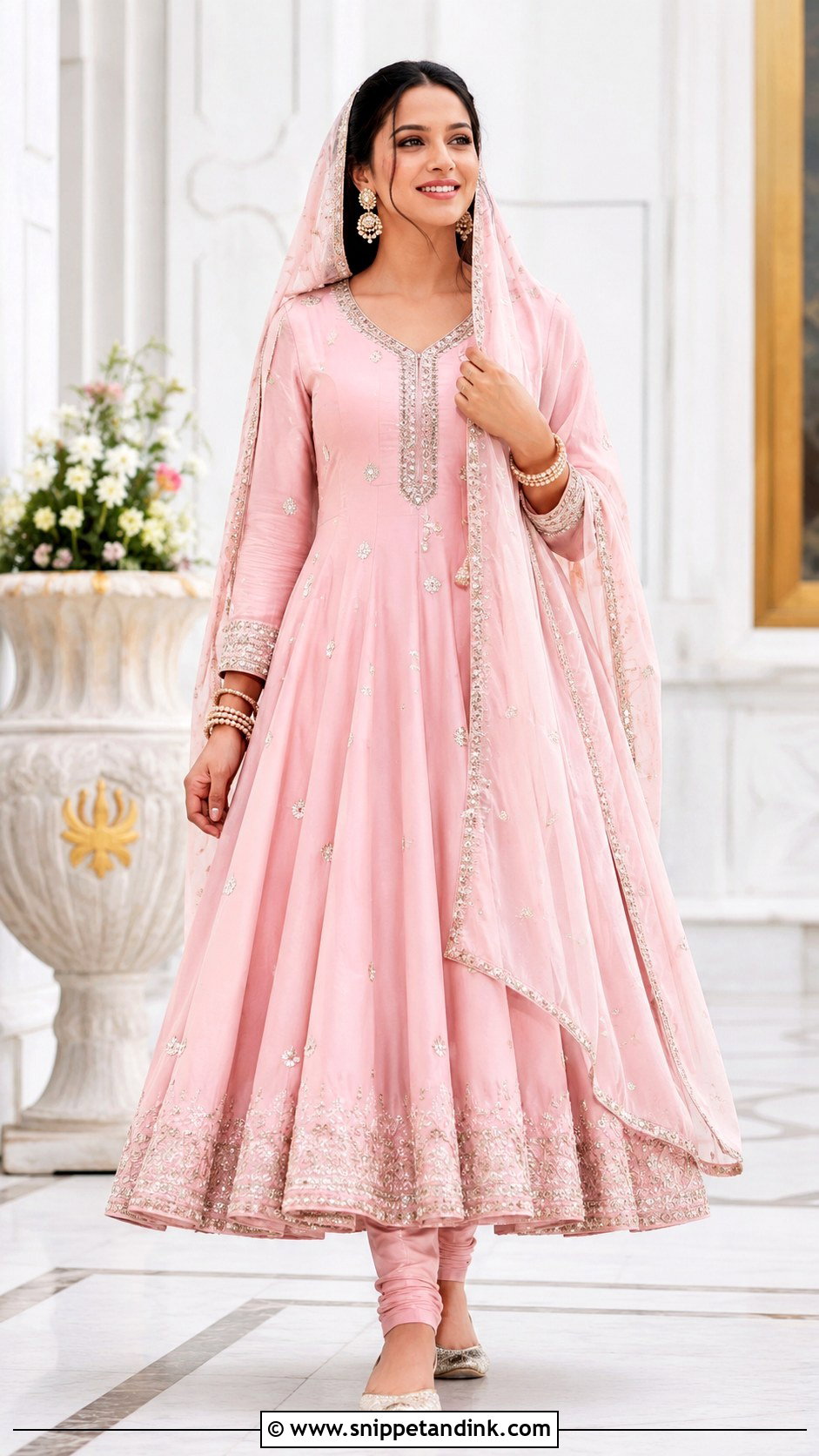 Pink Anarkali Anand Karaj Outfit - Snippet and Ink - 30 Anand Karaj Outfit Ideas