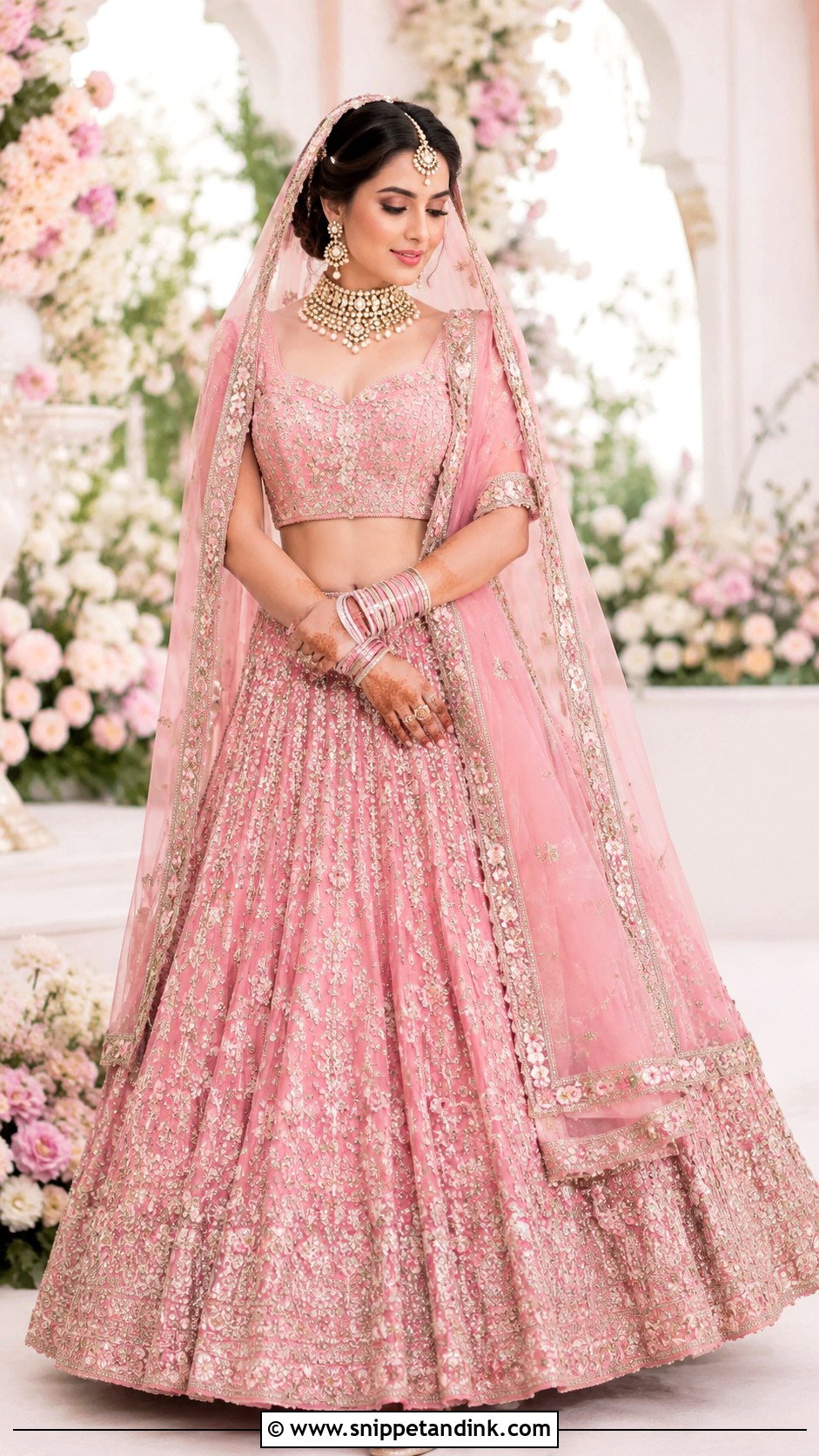 Pink Barat Lehenga - Snippet and Ink - 25 Barat Dresses
