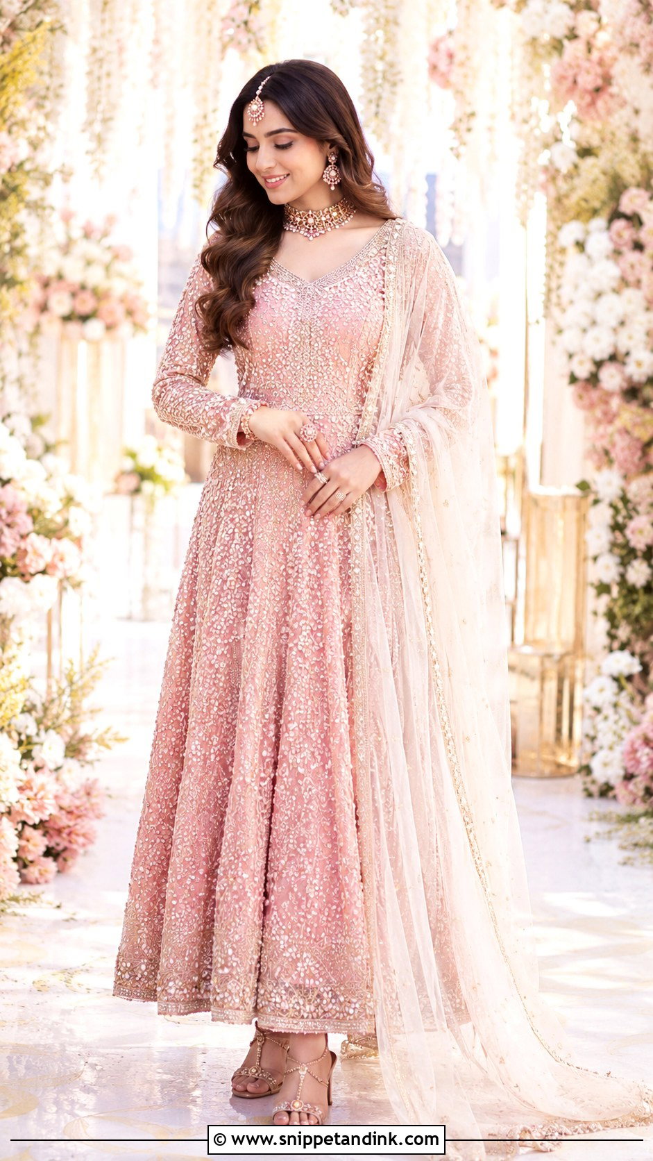 Pink Bridal Anarkali - Snippet and Ink - 25 Bridal Anarkali Ideas