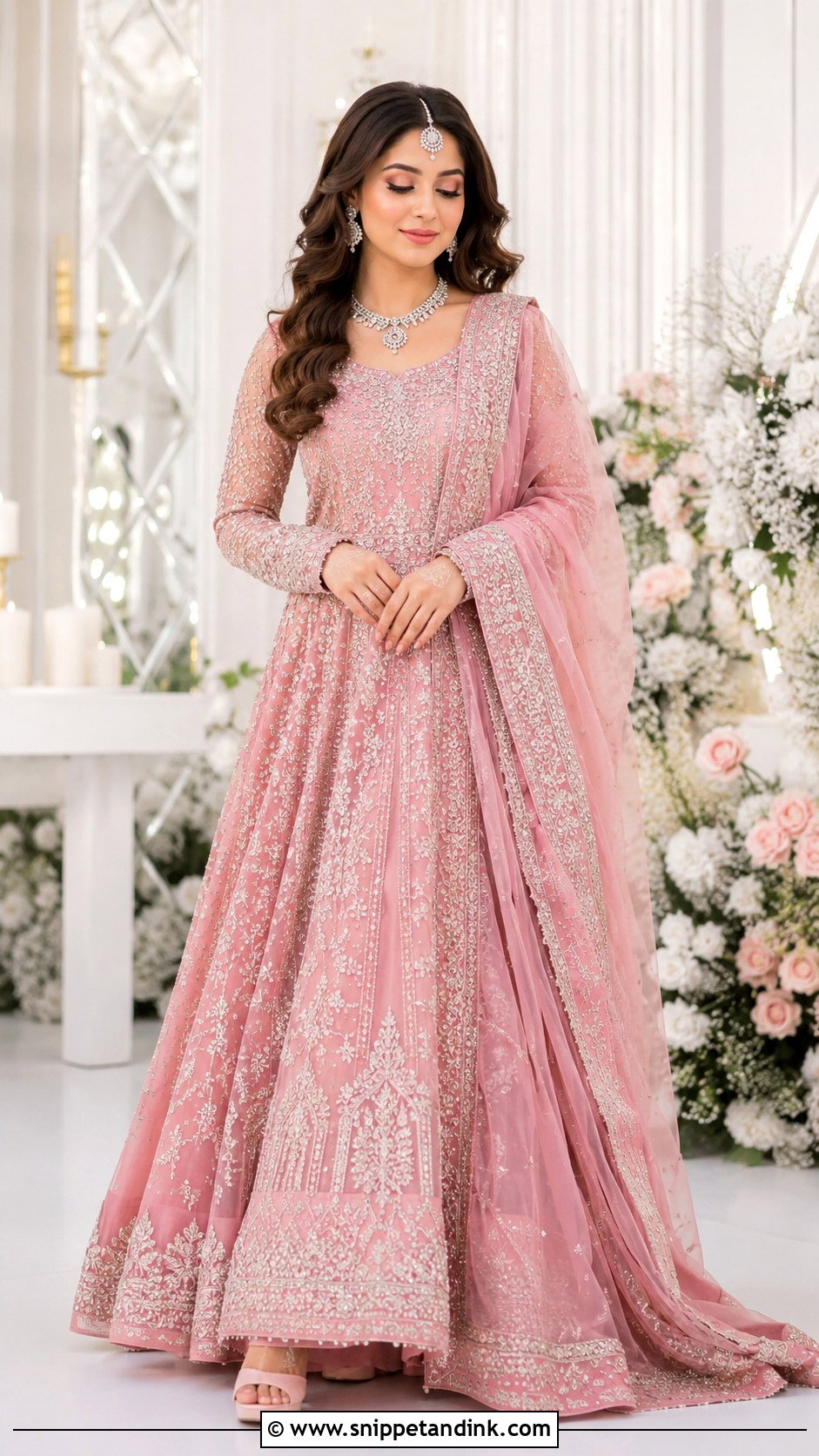 Pink Bridal Maxi Pakistan - Snippet and Ink - 25 Bridal Dresses Pakistan
