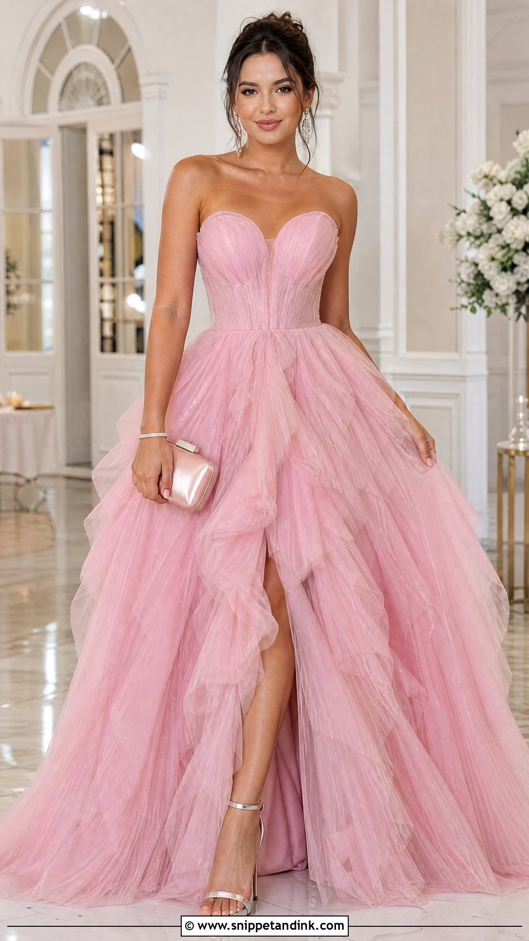 Pink Corset Ball Gown - Snippet and Ink - 25 Pink Gown Ideas
