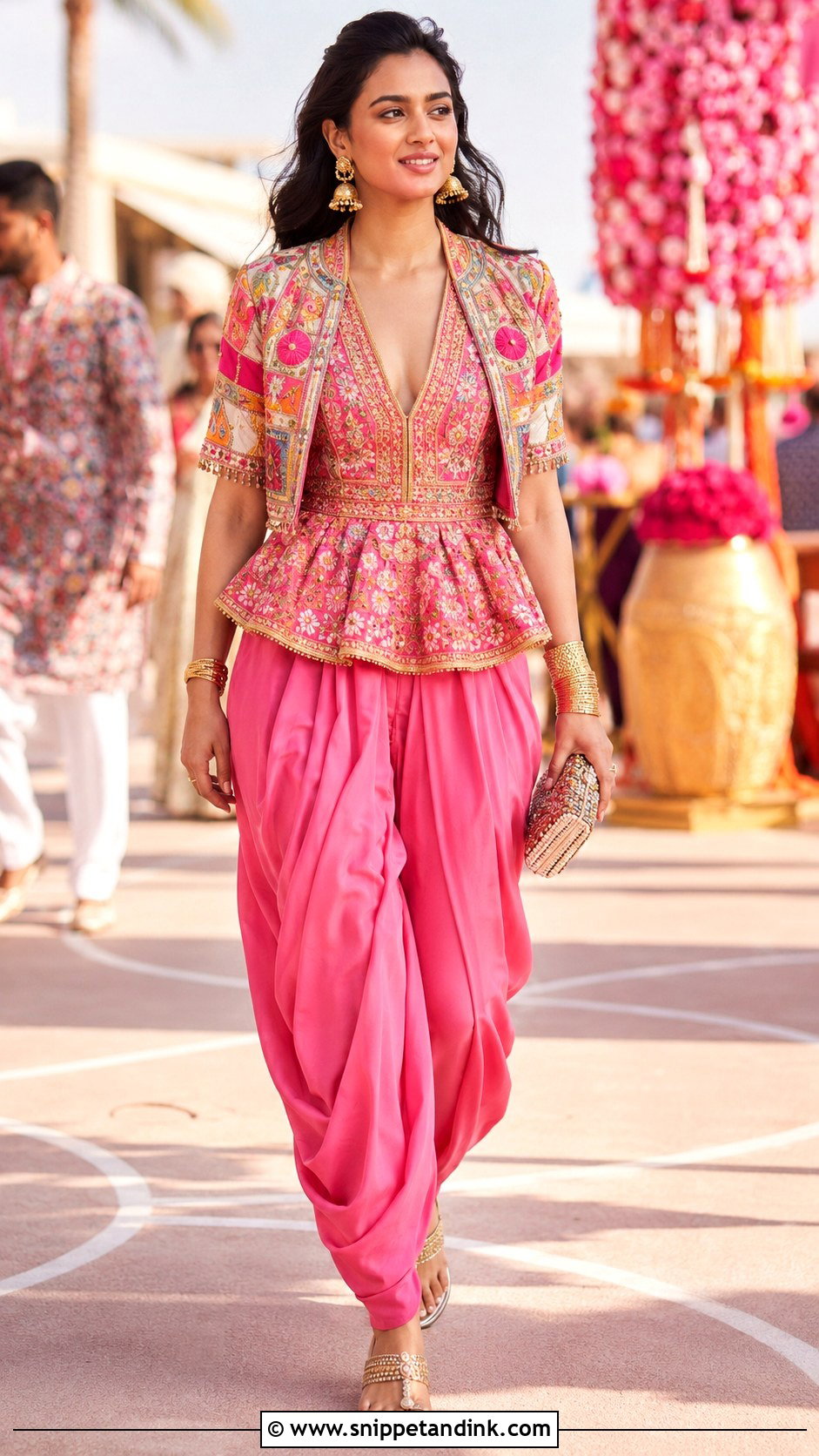 Pink Dhoti Pant Carnival Outfit - Snippet and Ink - 20 Carnival Outfit Ideas Indian Wedding