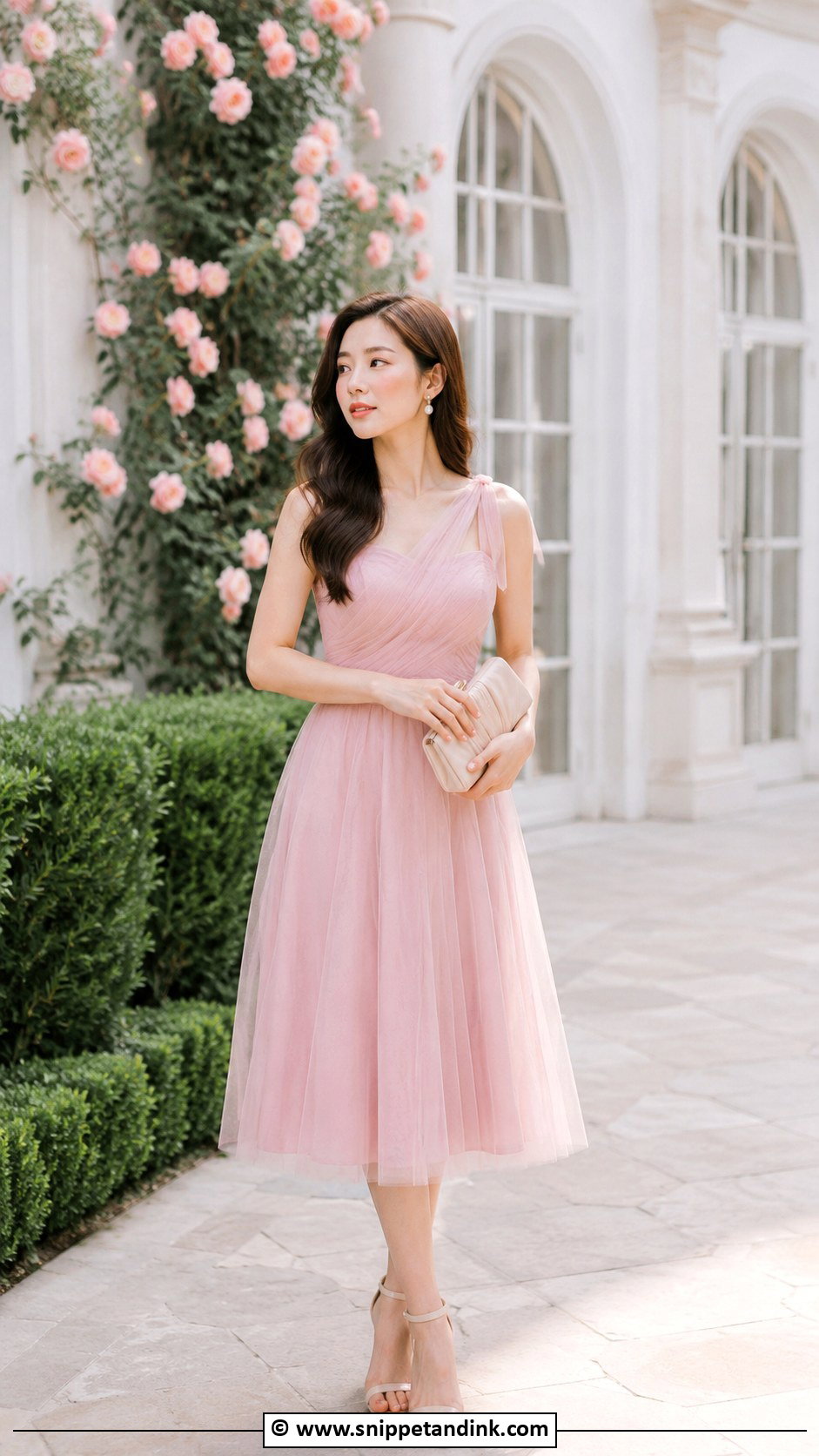 Pink Dress Prewedding Outfit - Snippet and Ink - 30 Prewedding Outfit Ideas