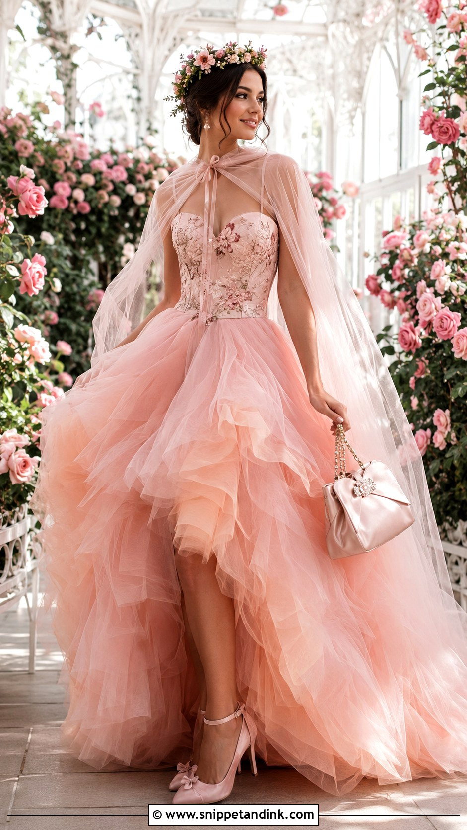 Pink Fairy Princess Ball Gown - Snippet and Ink - 20 Ball Gown Fantasy Royal Ideas