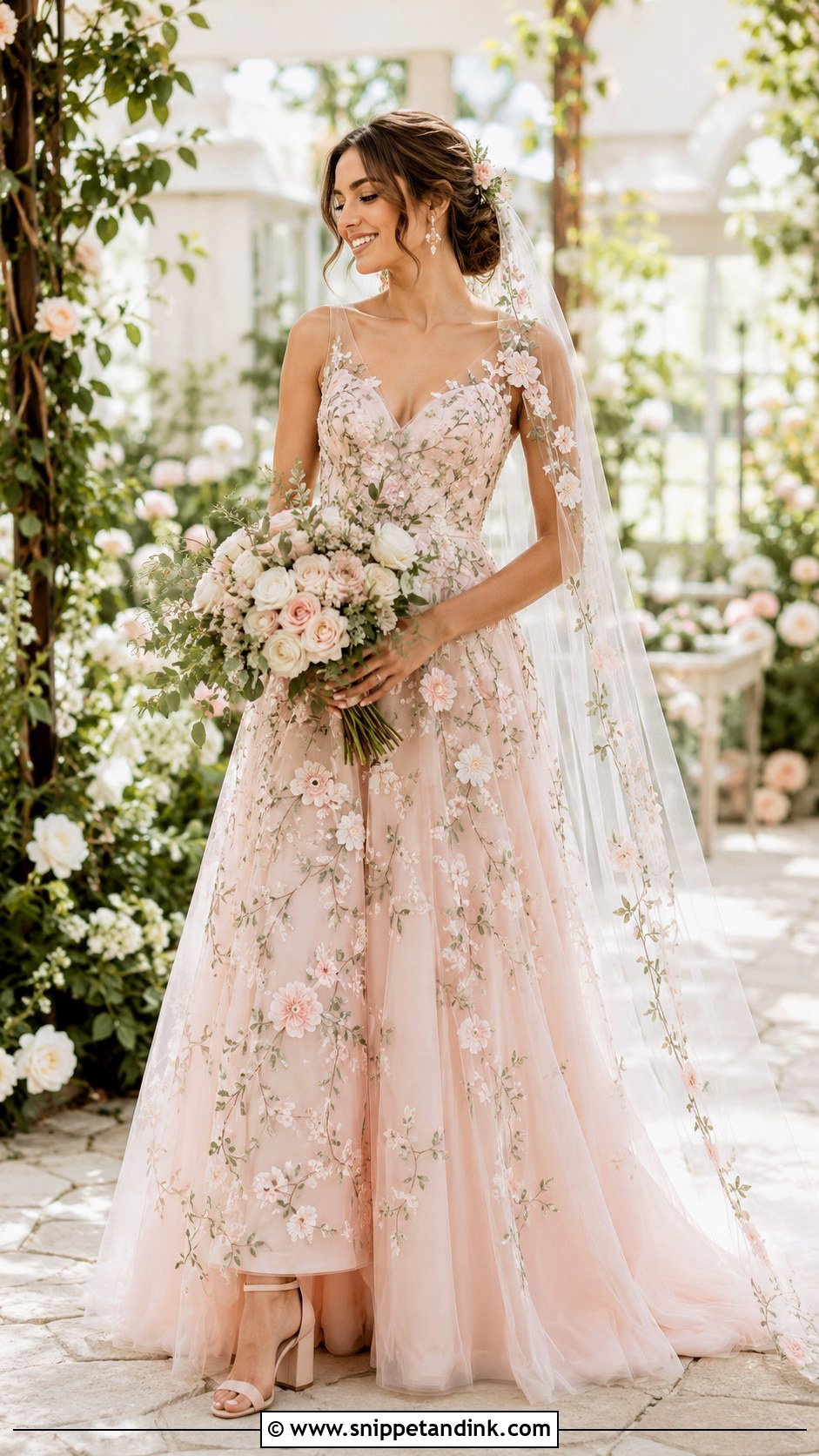 Pink Garden Wedding Dress - Snippet and Ink - 25 Pink Wedding Dress for Bride Ideas