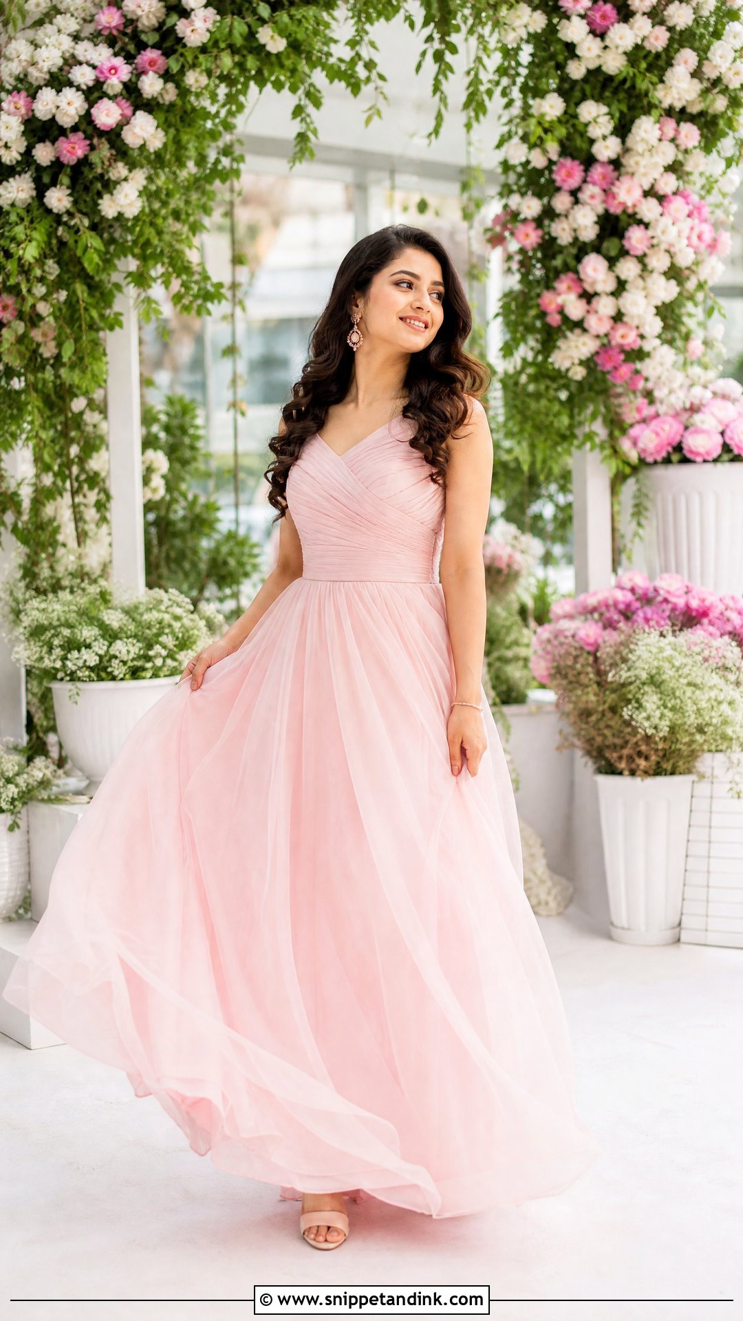 Pink Gown Prewedding Dress - Snippet and Ink - 25 Prewedding Dress Ideas