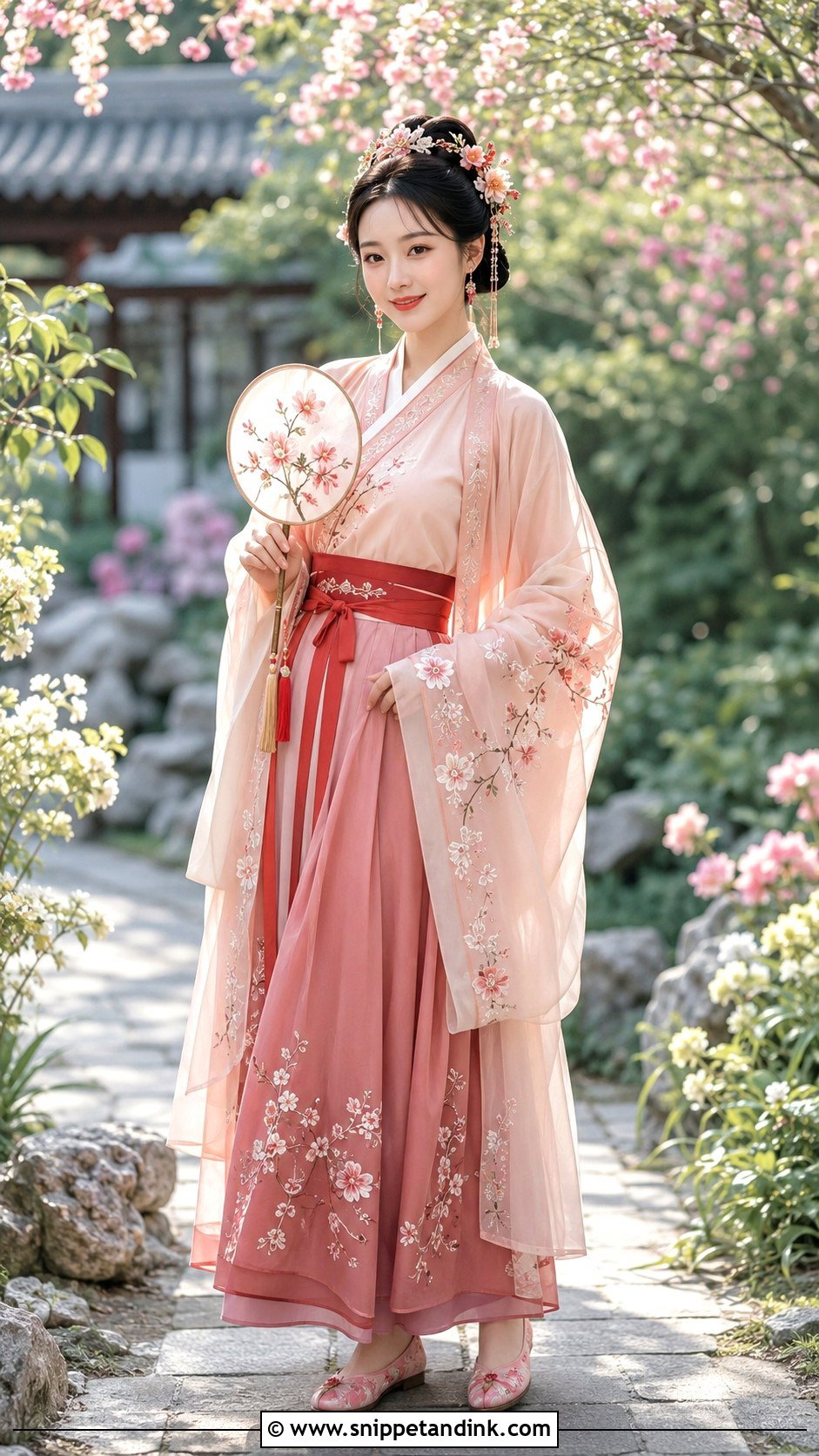Pink Hanfu Wedding Outfit - Snippet and Ink - 20 Wedding Hanfu Ideas