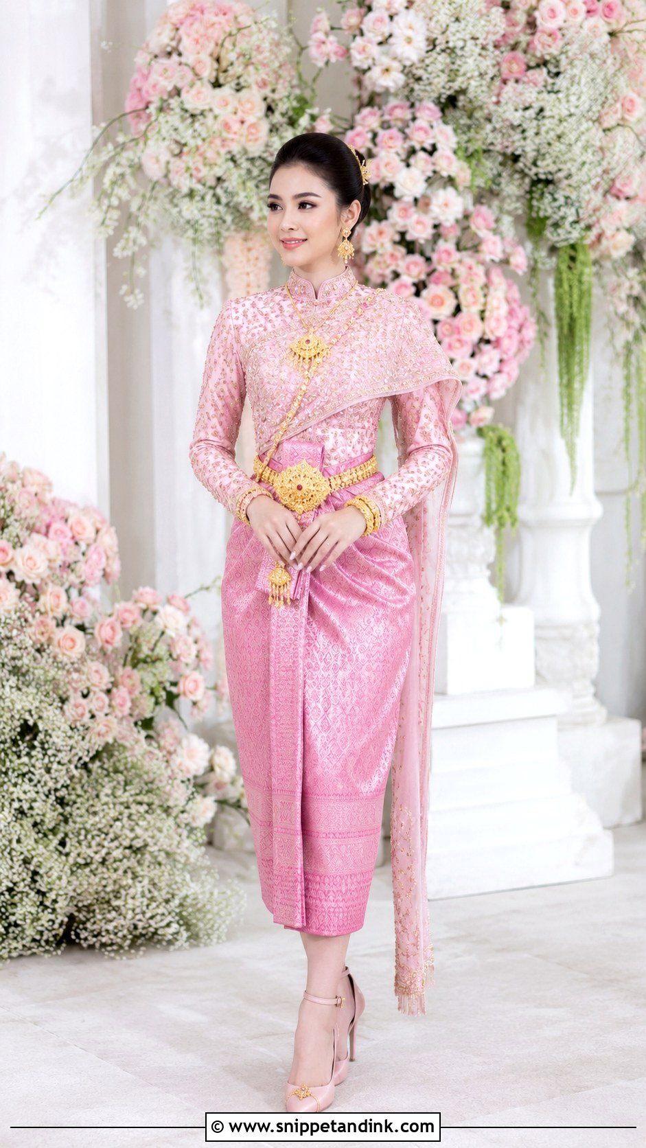 Pink Khmer Wedding Dress - Snippet and Ink - 25 Khmer Wedding Dress Ideas