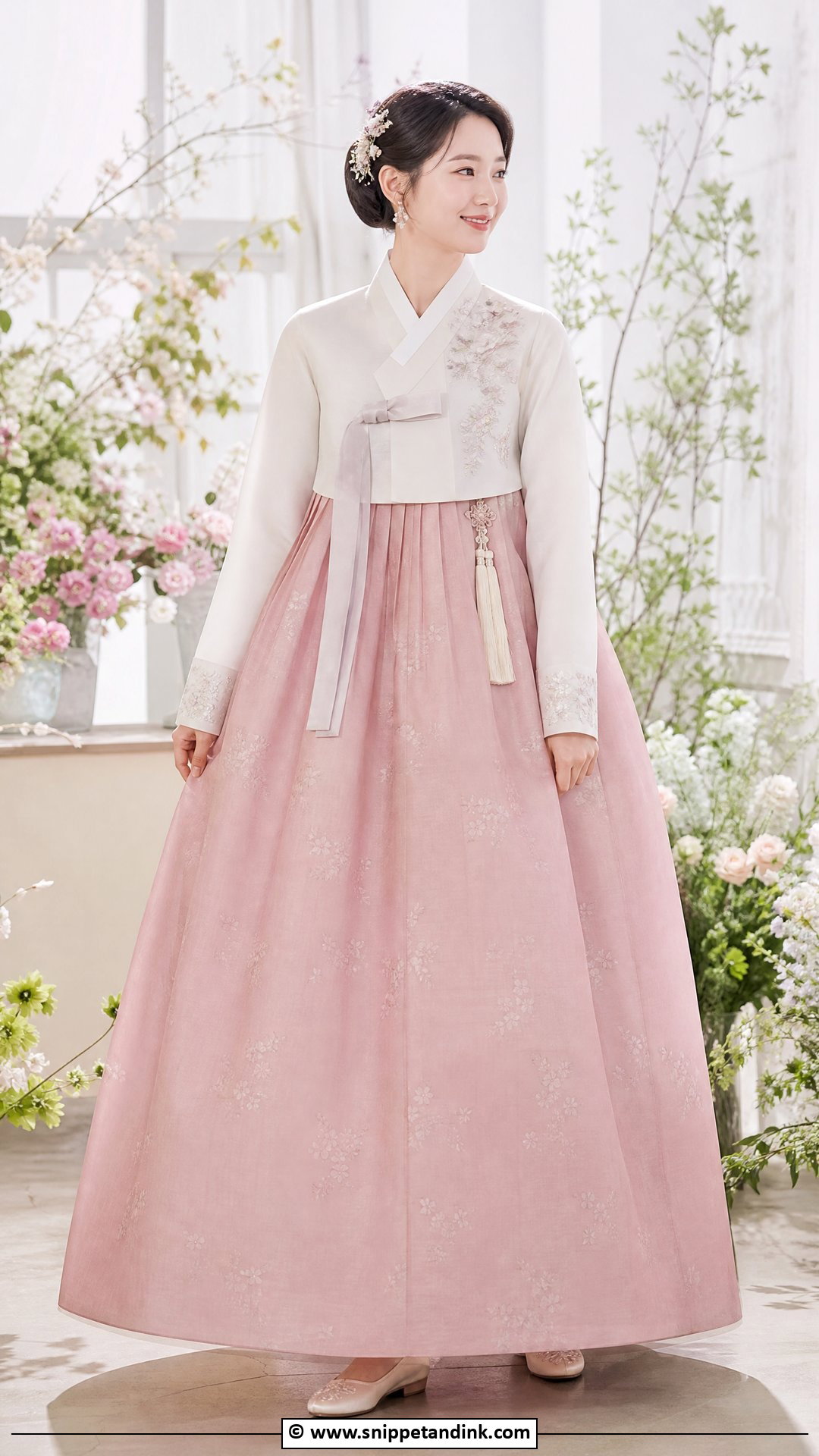 Pink Korean Wedding Hanbok - Snippet and Ink - 35 Korean Wedding Dress Ideas