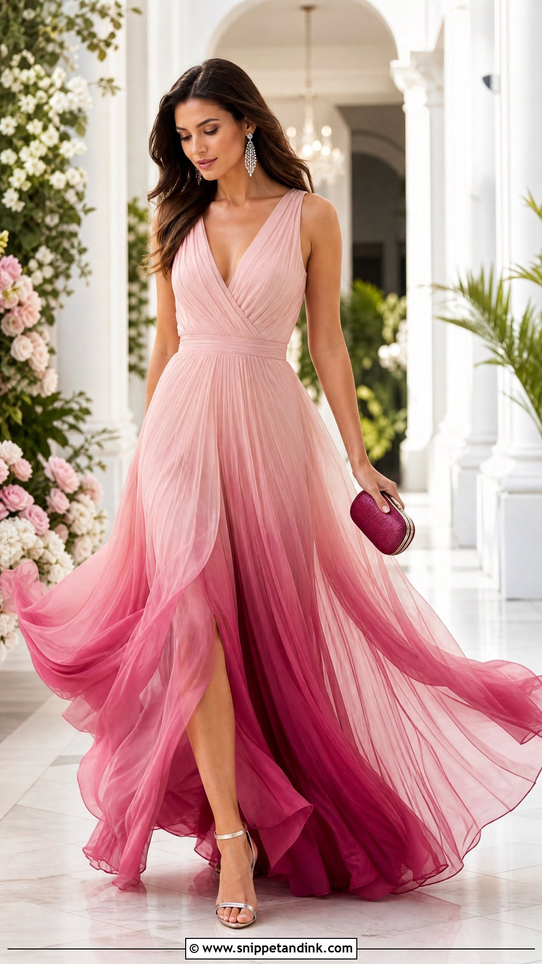 Pink Ombre Gown - Snippet and Ink - 25 Pink Gown Ideas