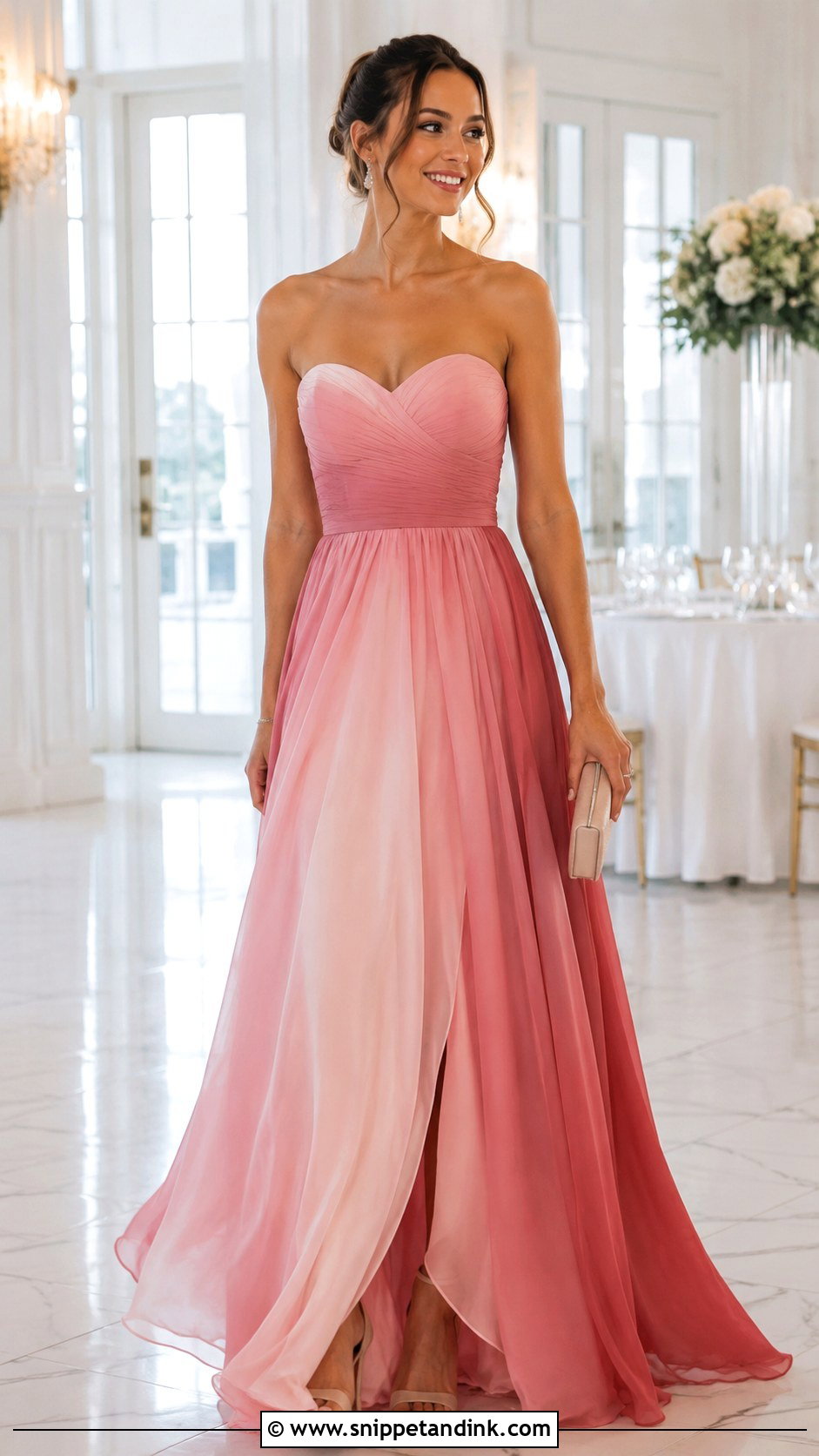 Pink Ombre Gown - Snippet and Ink - 30 Pink Gowns