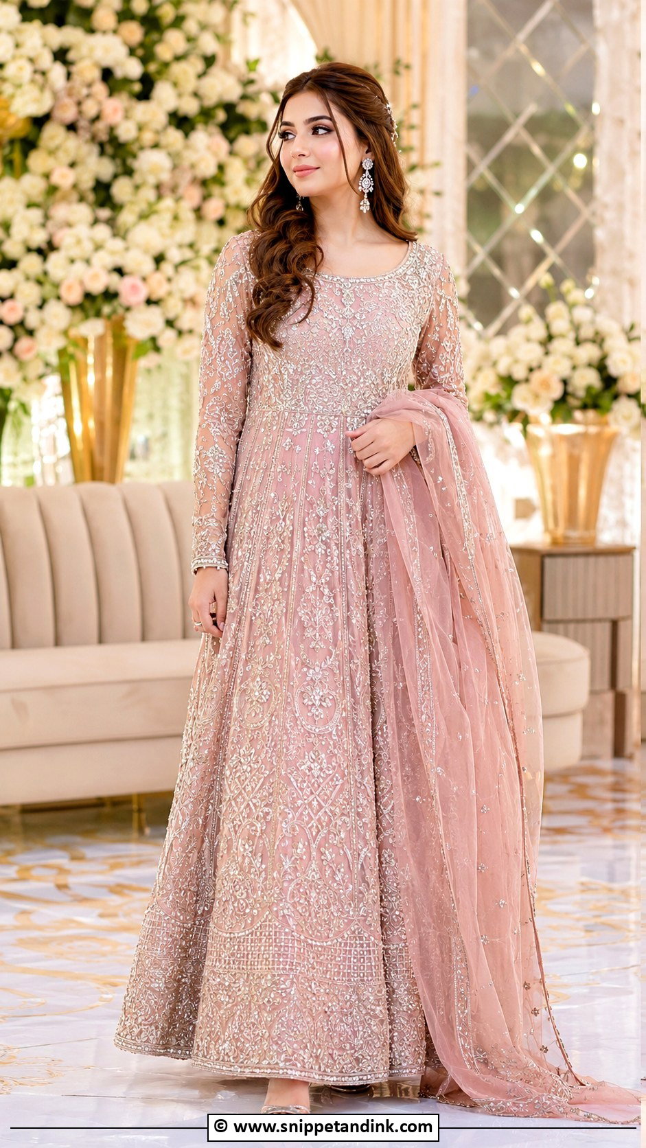 Pink Pakistani Bridal Walima Dress - Snippet and Ink - 30 Pakistani Bridal Dresses