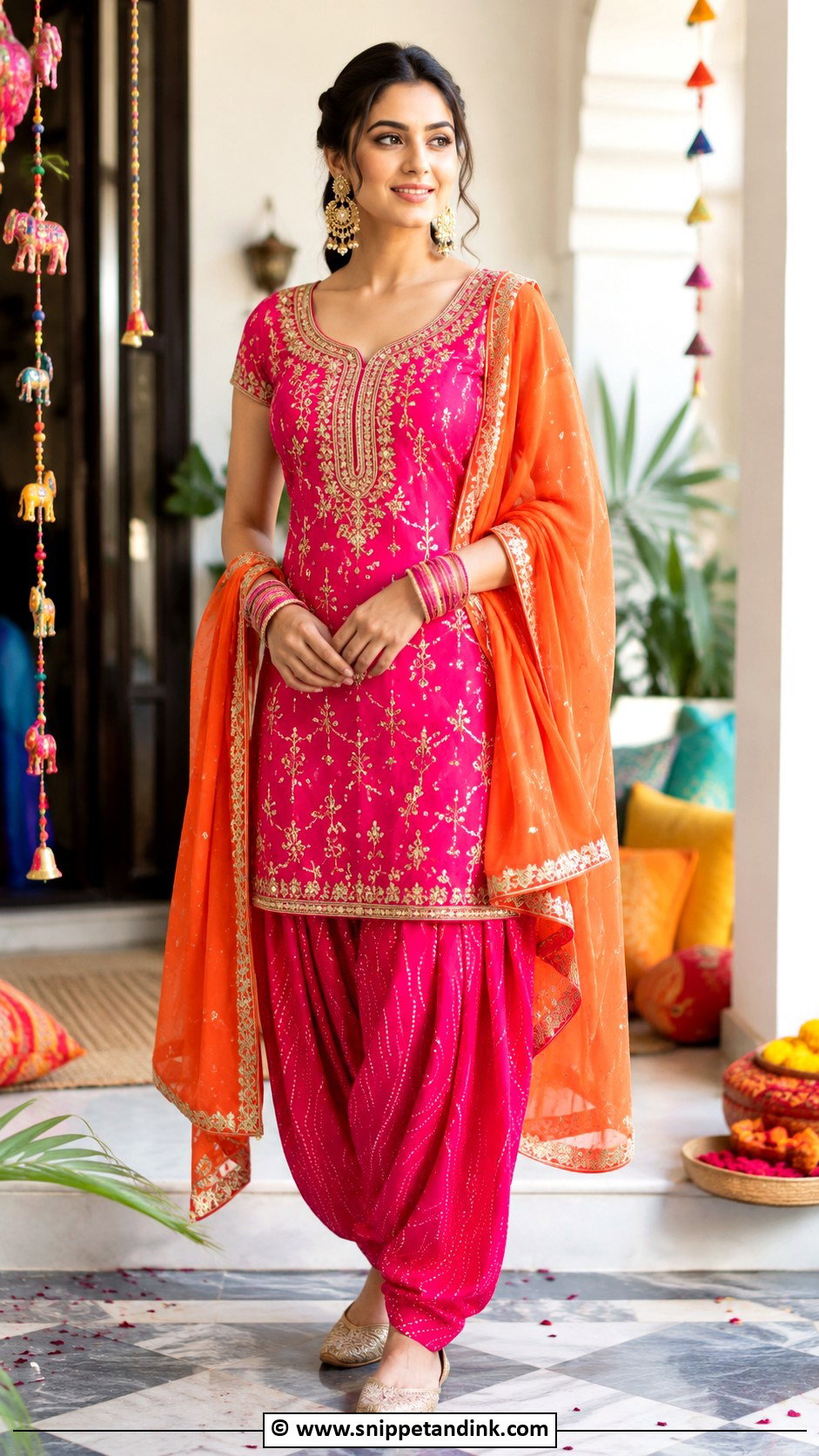 Pink Patiala Suit For Jaggo - Snippet and Ink - 30 Jaggo Outfit Punjabi Suit Ideas